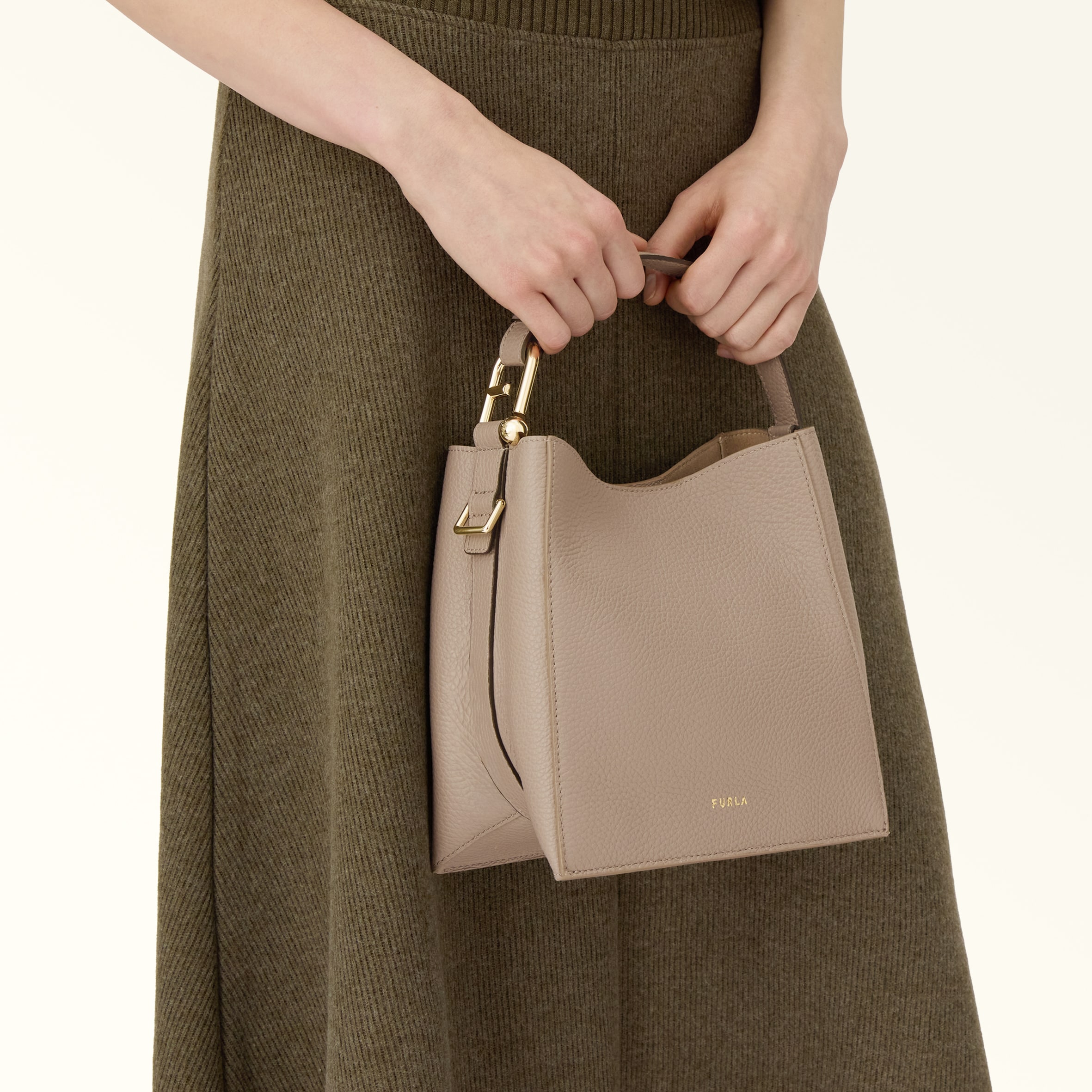 Bucket Bag MINI STUCCO GRAY Furla Nuvola | Furla JP