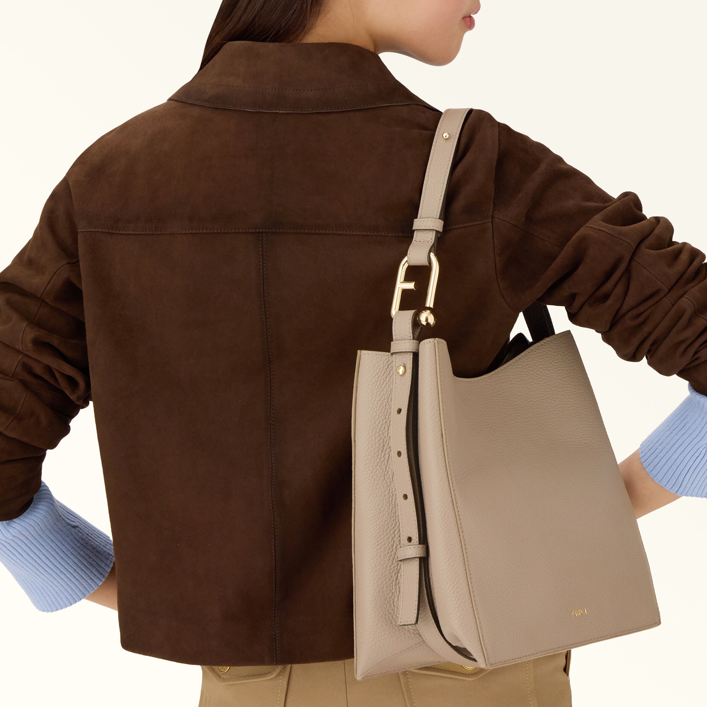 Bucket Bag S STUCCO GRAY Furla Nuvola | Furla JP