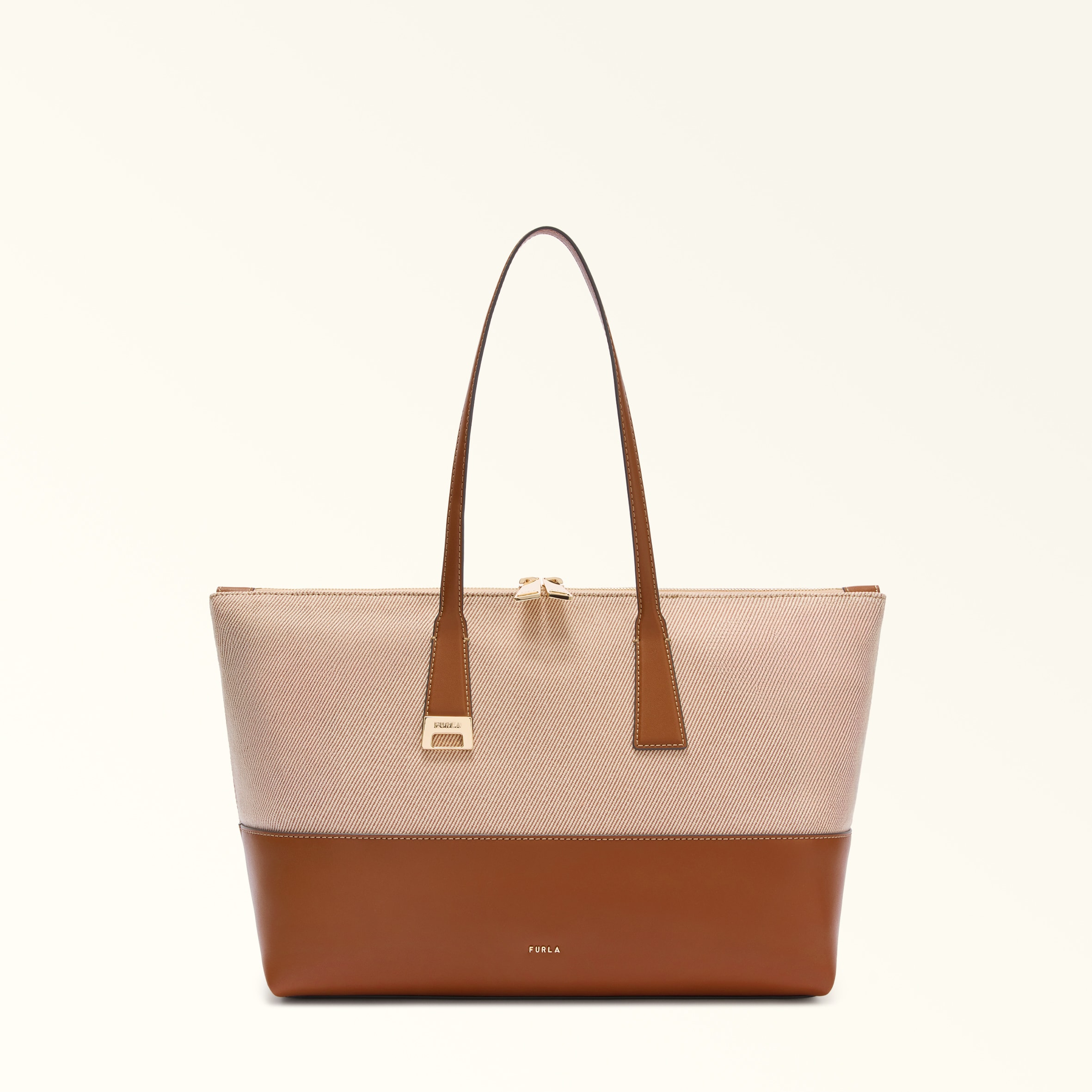 FURLA ブラウン レザートートバッグ フルラ トートバッグ レディース ブランド FURLA FURLA NET レザー