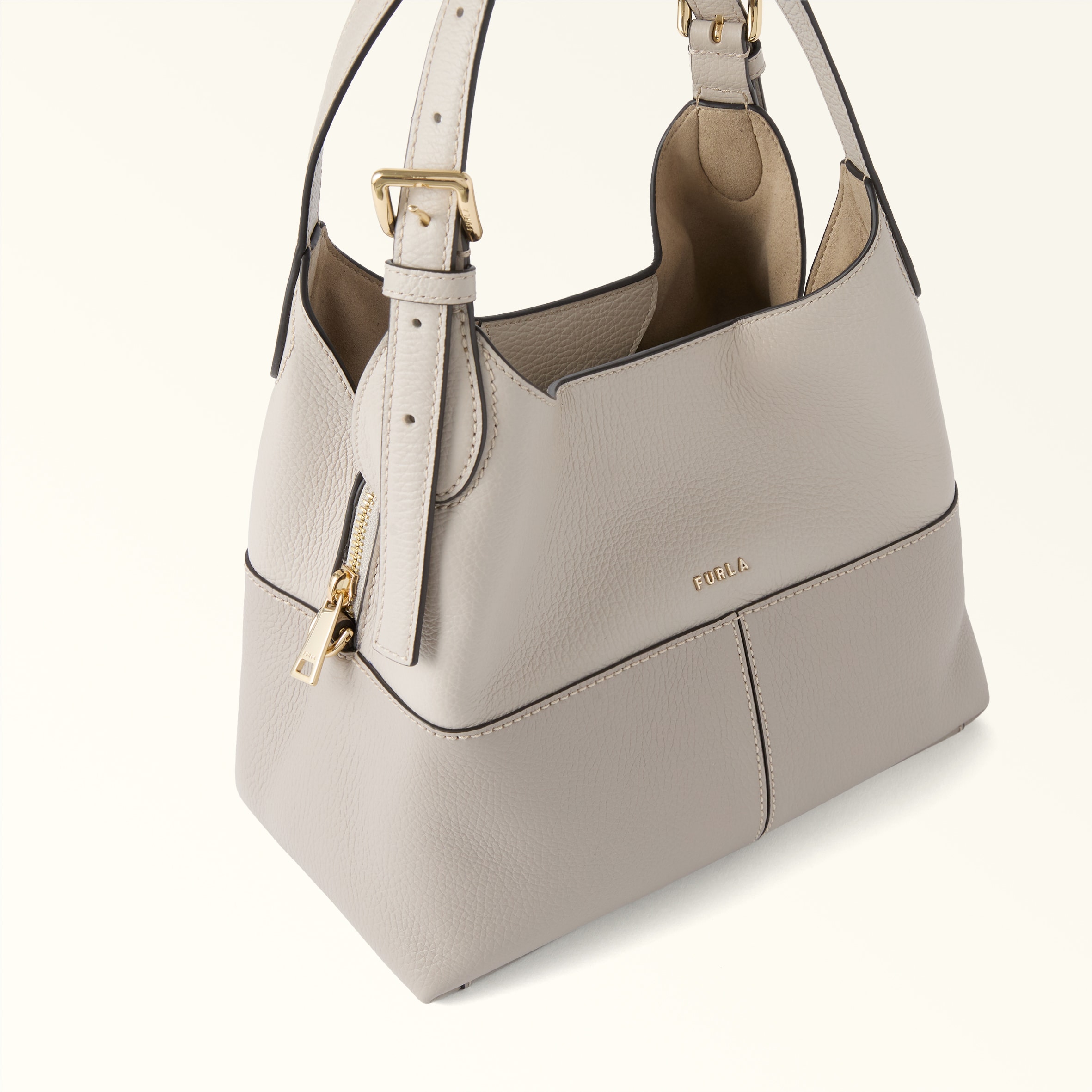 Shoulder Bag M Toni Cachemire Gray Furla Primrose