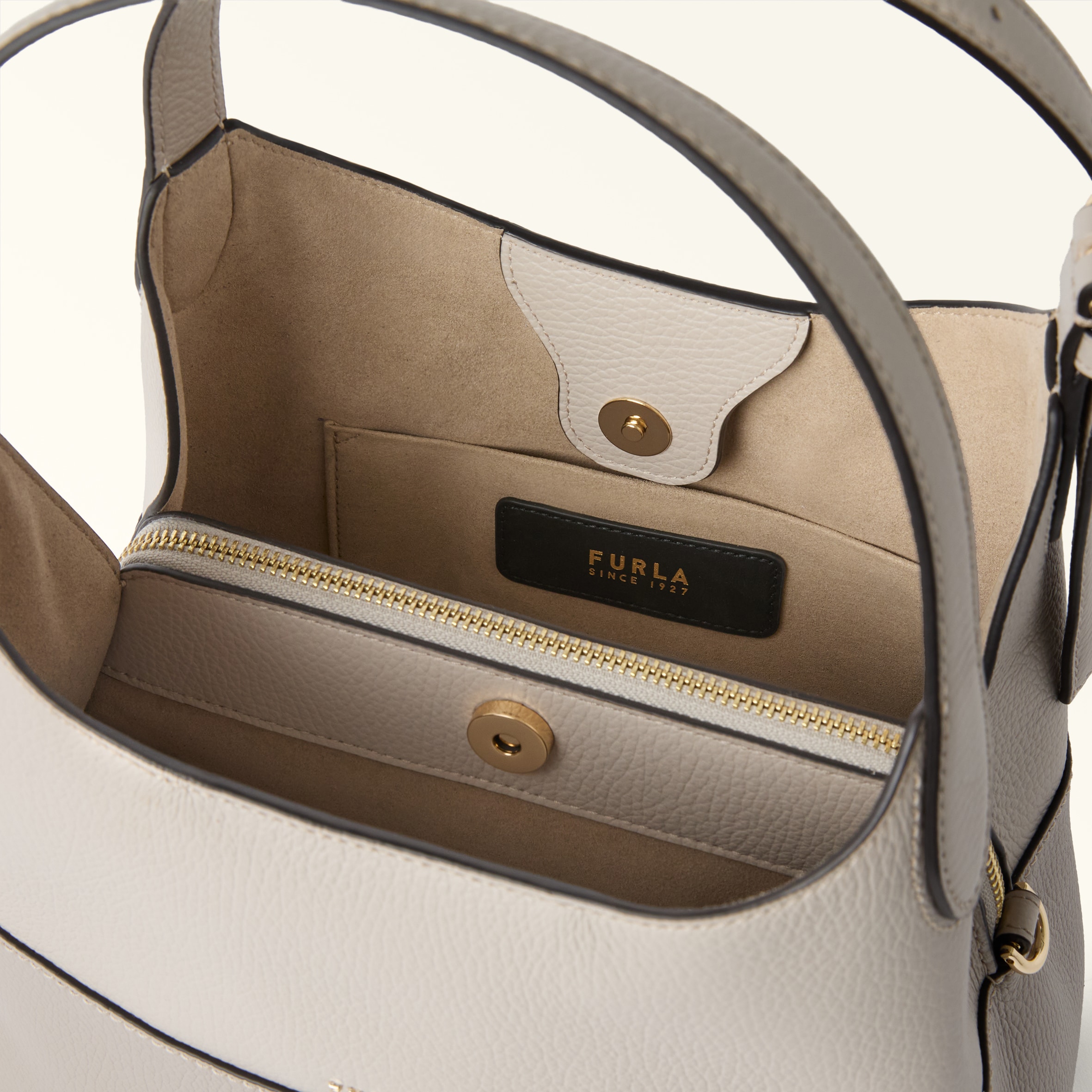 Shoulder Bag M Toni Cachemire Gray Furla Primrose