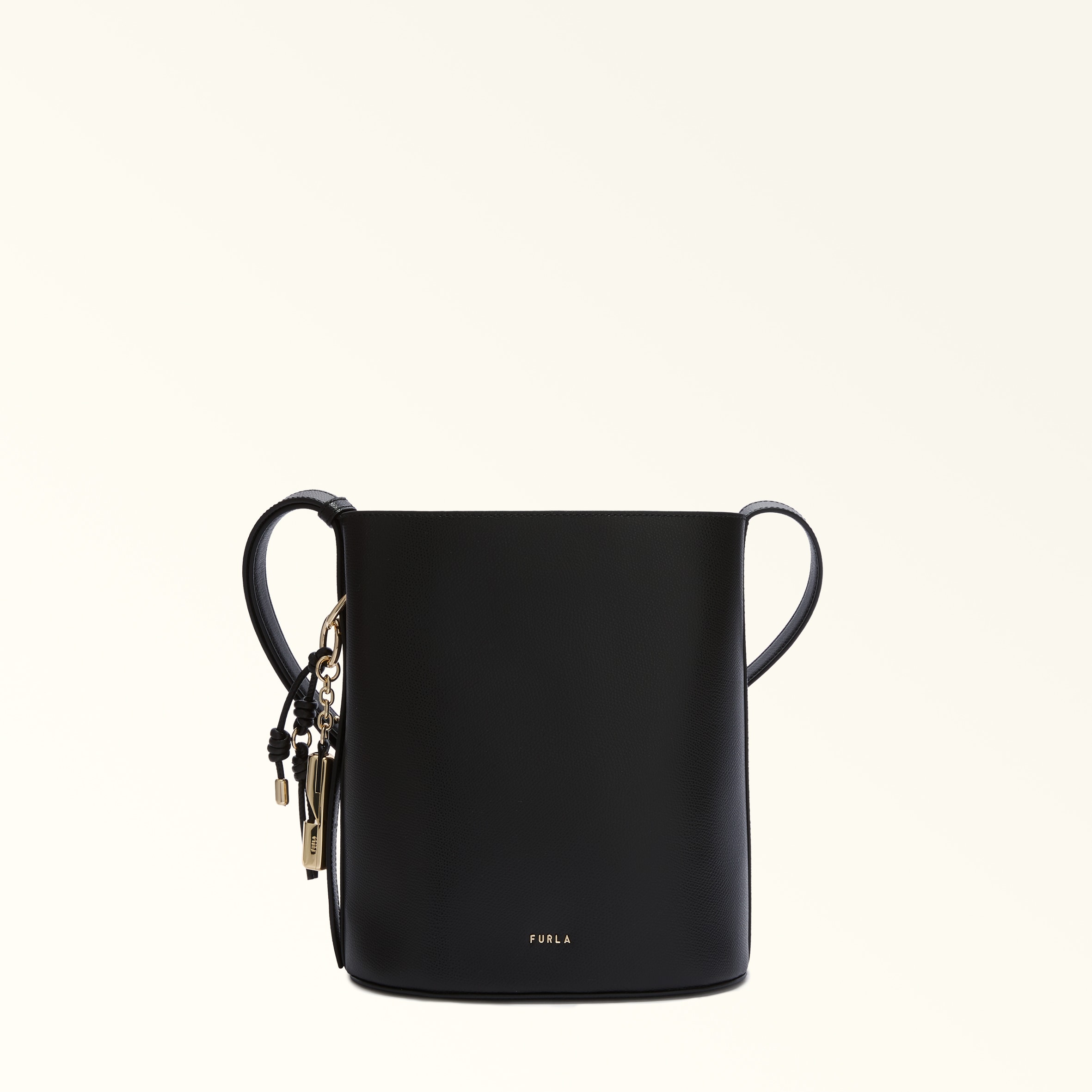 Furla Donna Nero Roxie Borsa A Secchiello S Pelle Stampata