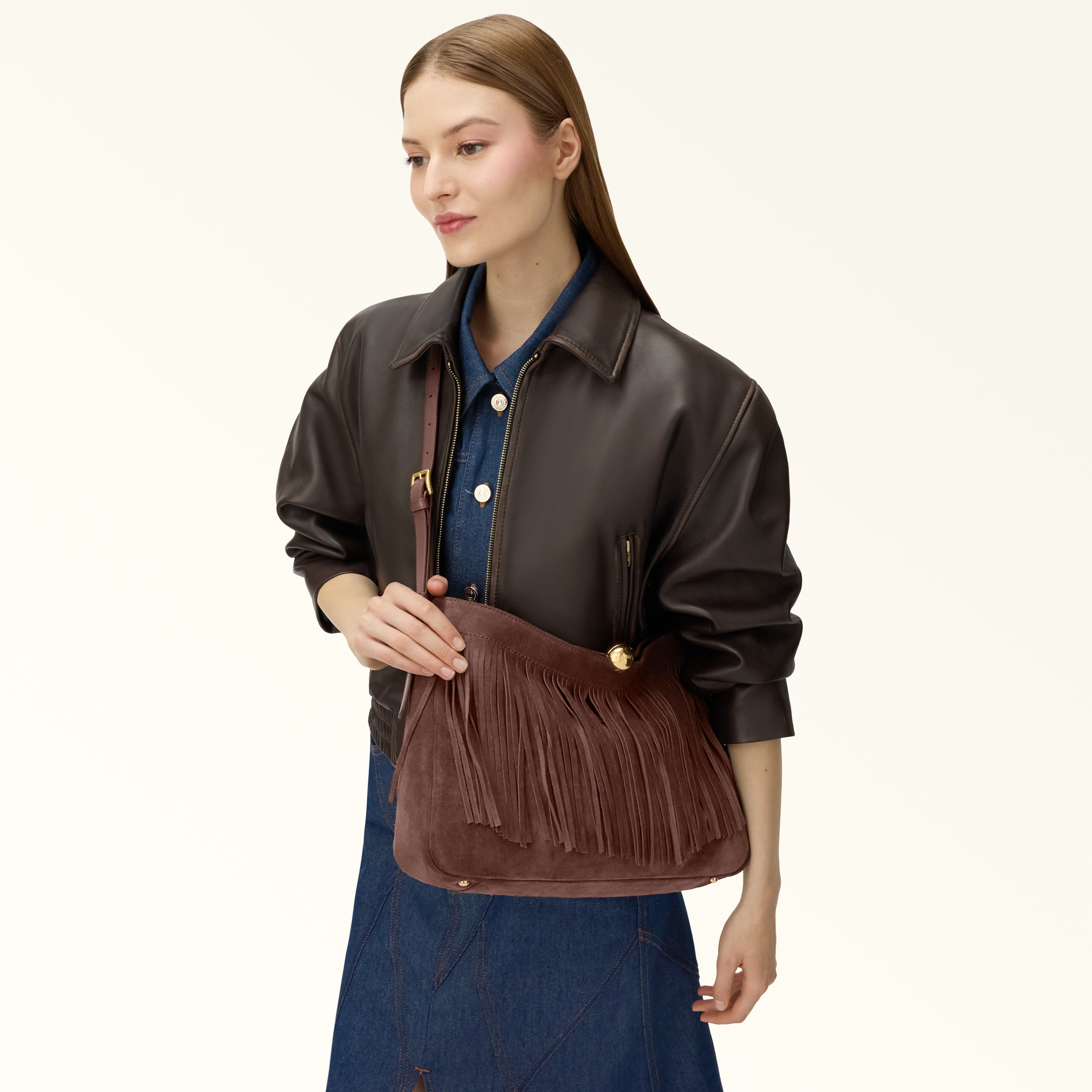 Borsa A Spalla L Toni Cioccolato Furla Sfera Soft
