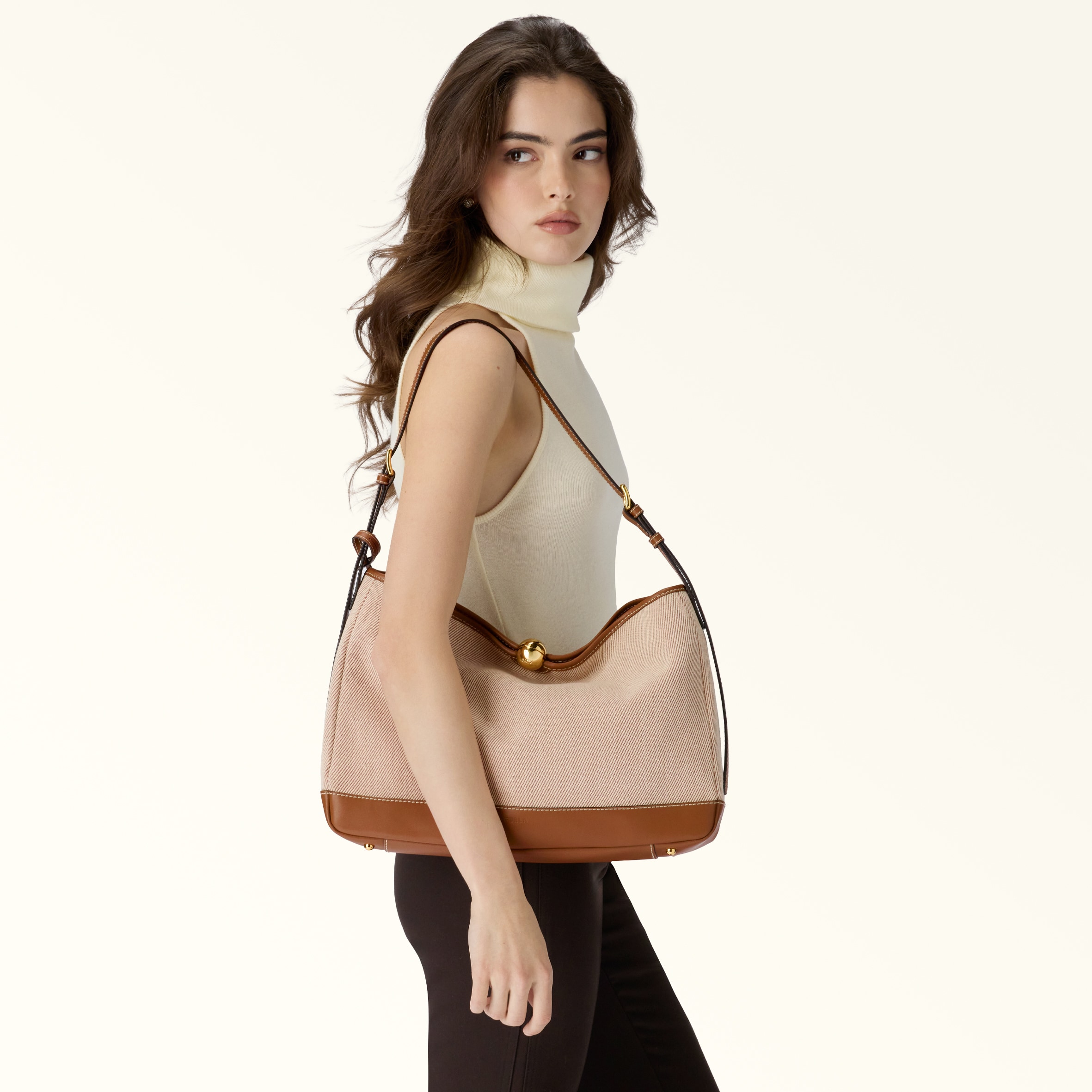 Shoulder Bag L TONI COGNAC Furla Sfera Soft | Furla US
