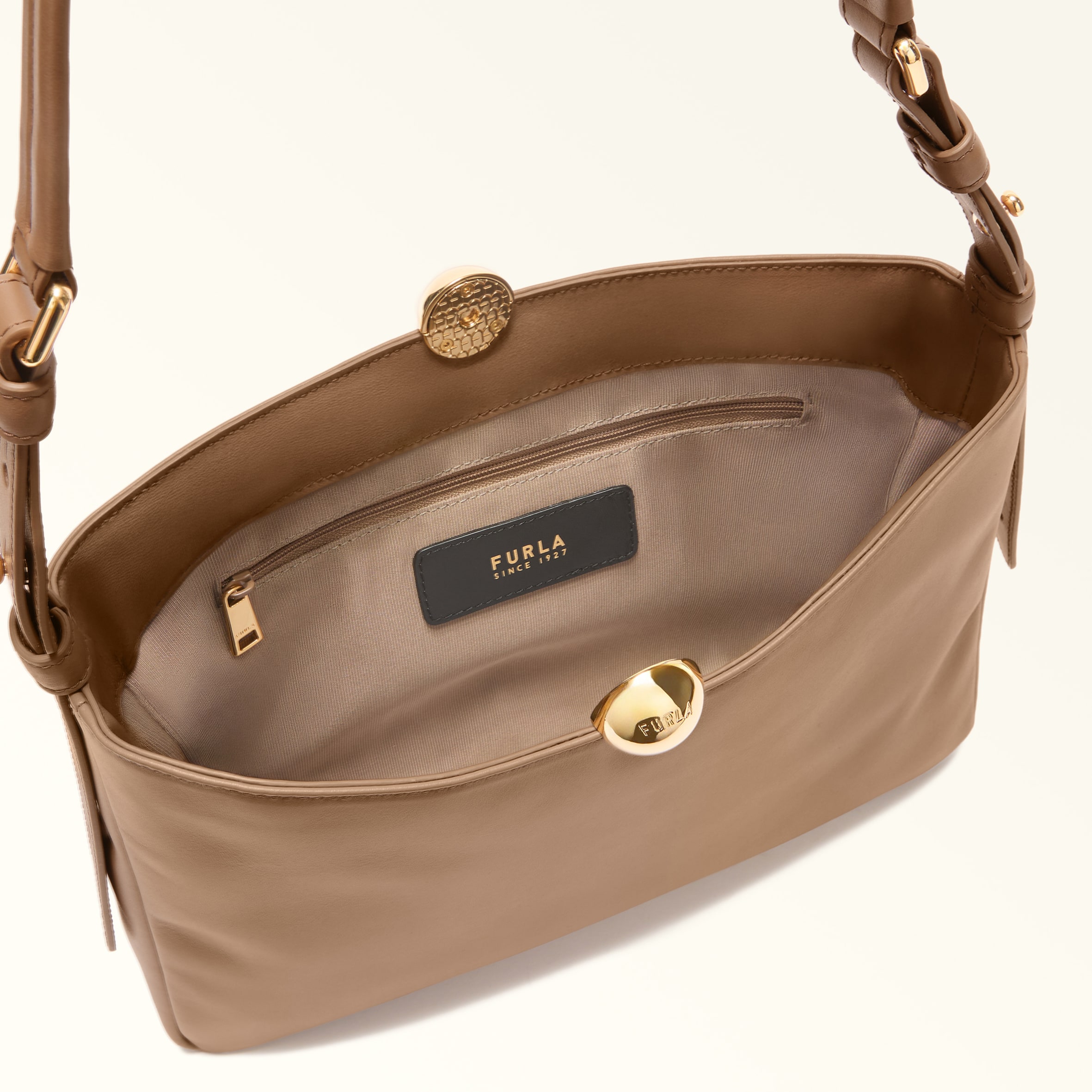 Shoulder Bag M TOFFEE Furla Sfera Soft | Furla US