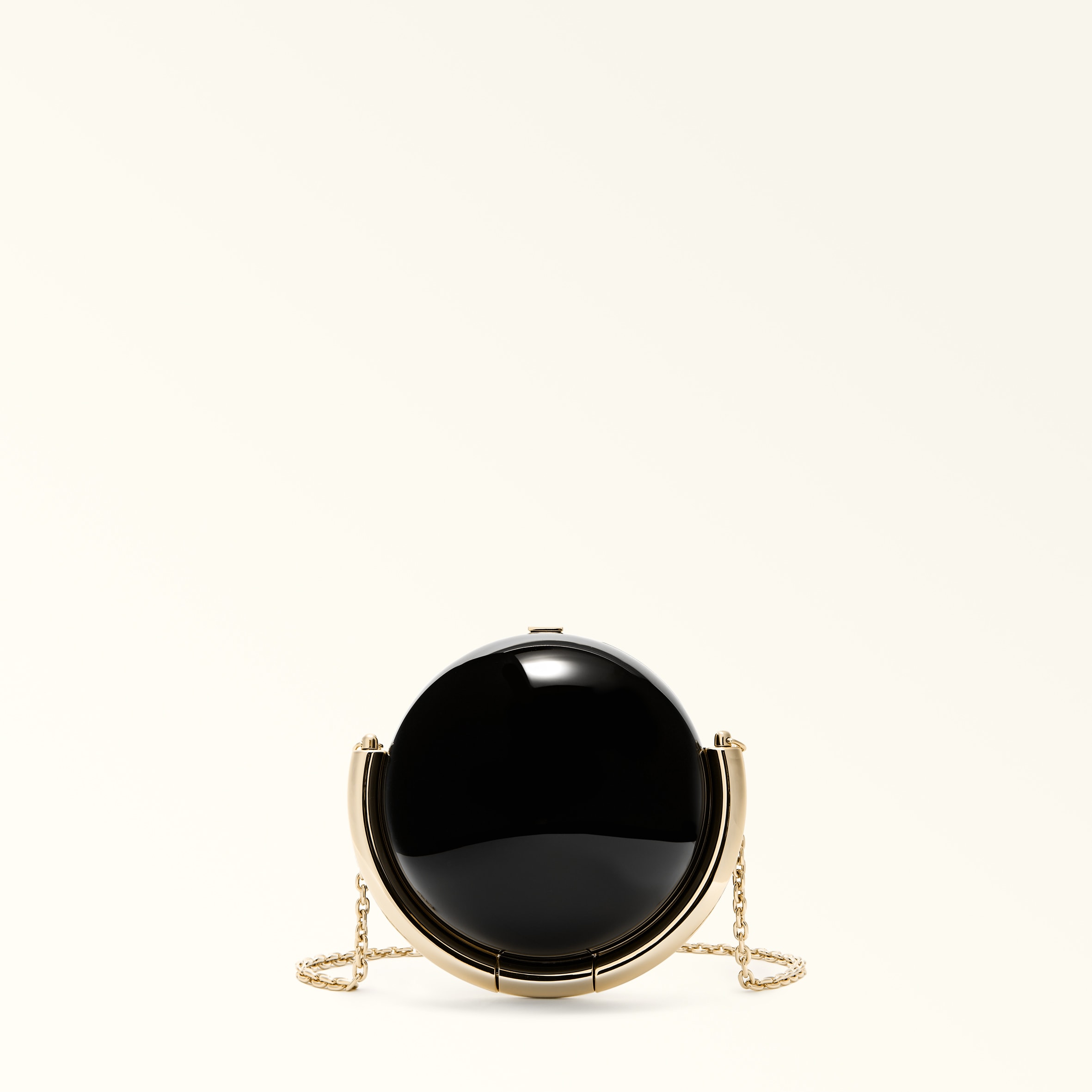 Furla Black Sfera Crossbody Mini Nero Abs + Metal Woman