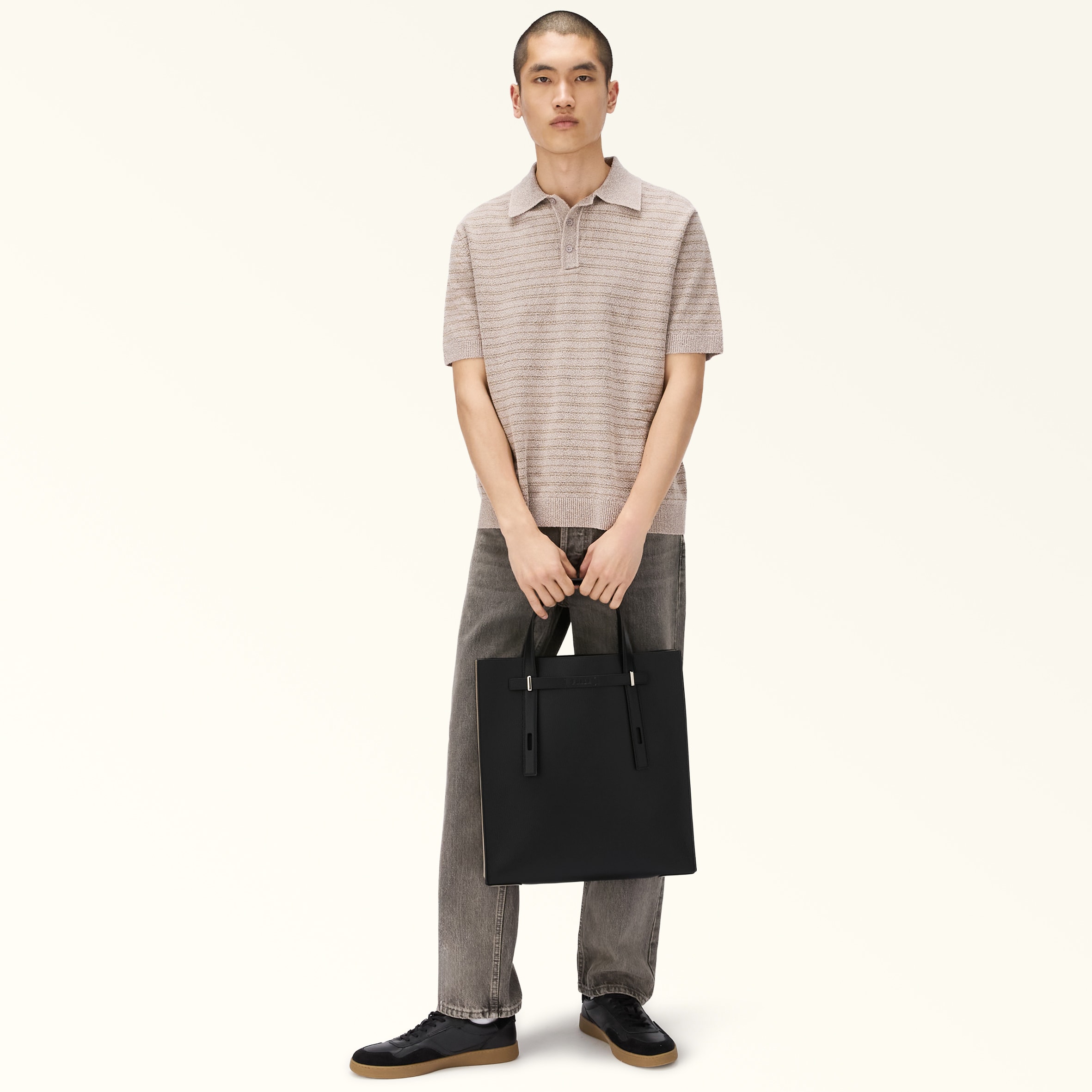 トートバッグ L NERO+LINEN Furla Man Giove | Furla JP