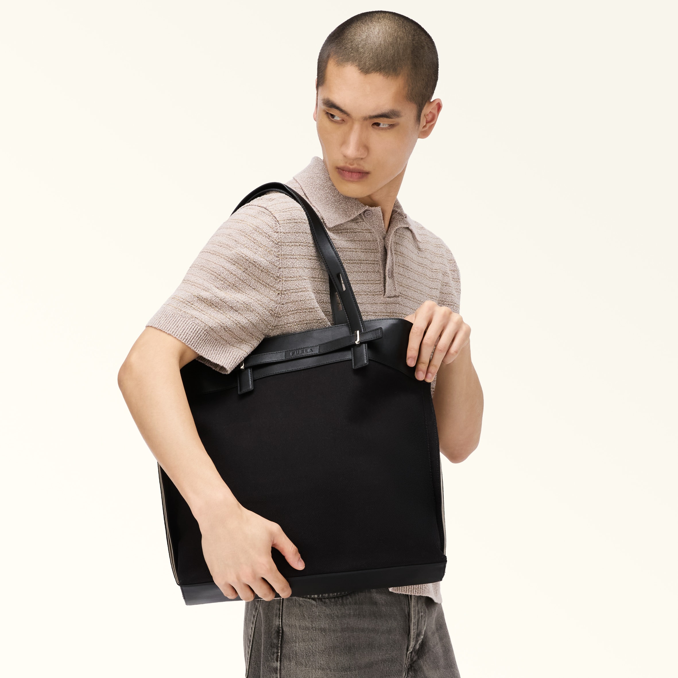 トートバッグ L URBAN GRAY+M YELLOW Furla Man Giove | Furla JP