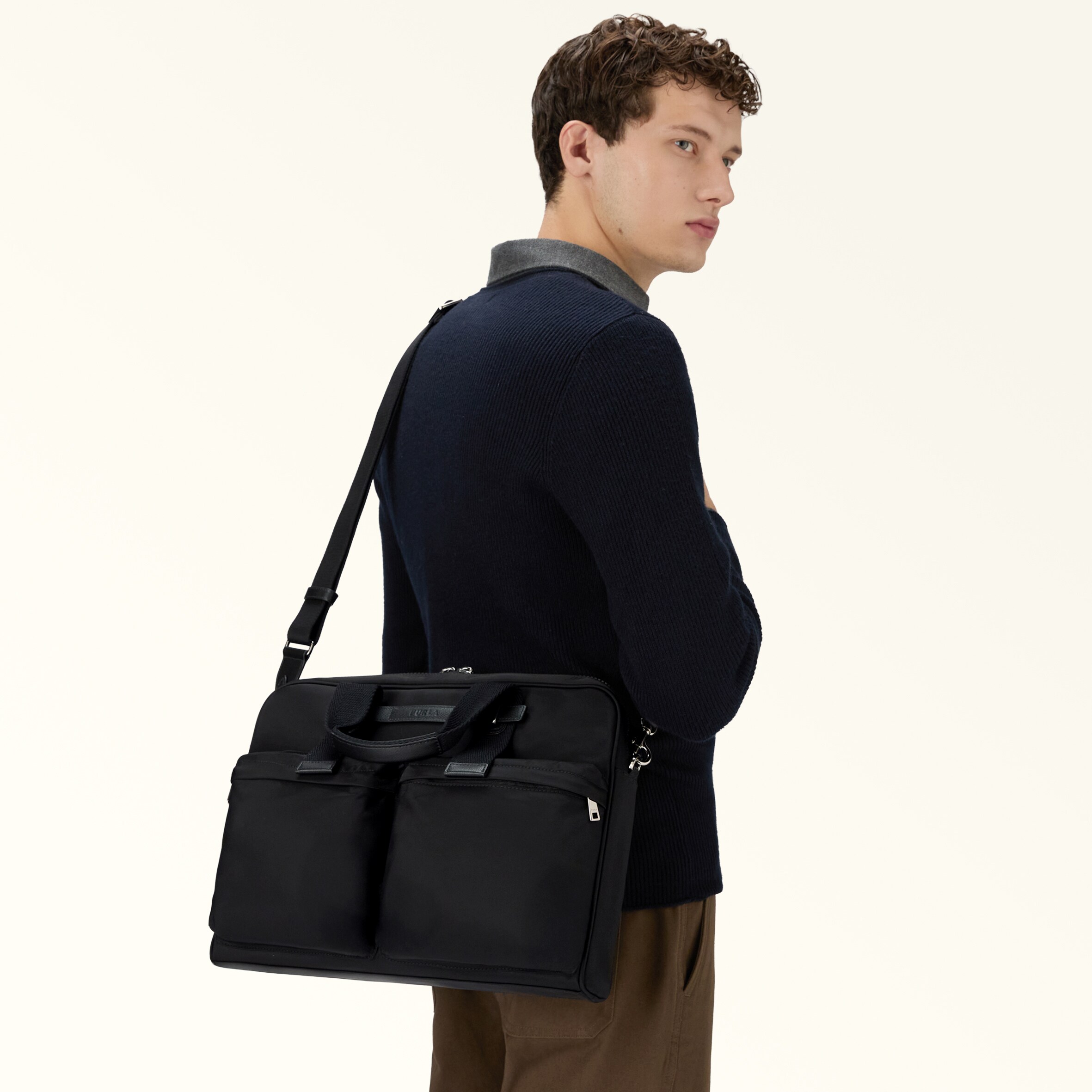ブリーフケース L NERO Furla Man Giove | Furla JP