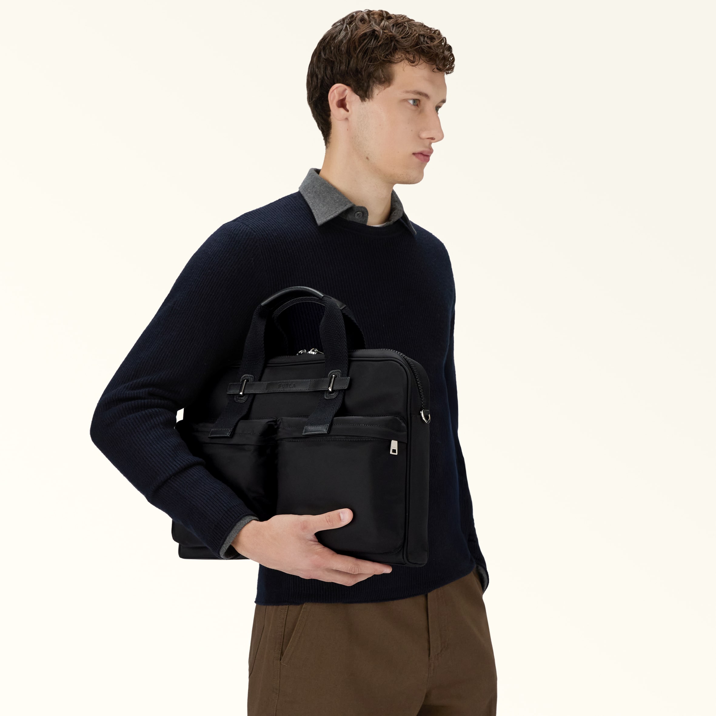ブリーフケース L NERO Furla Man Giove | Furla JP