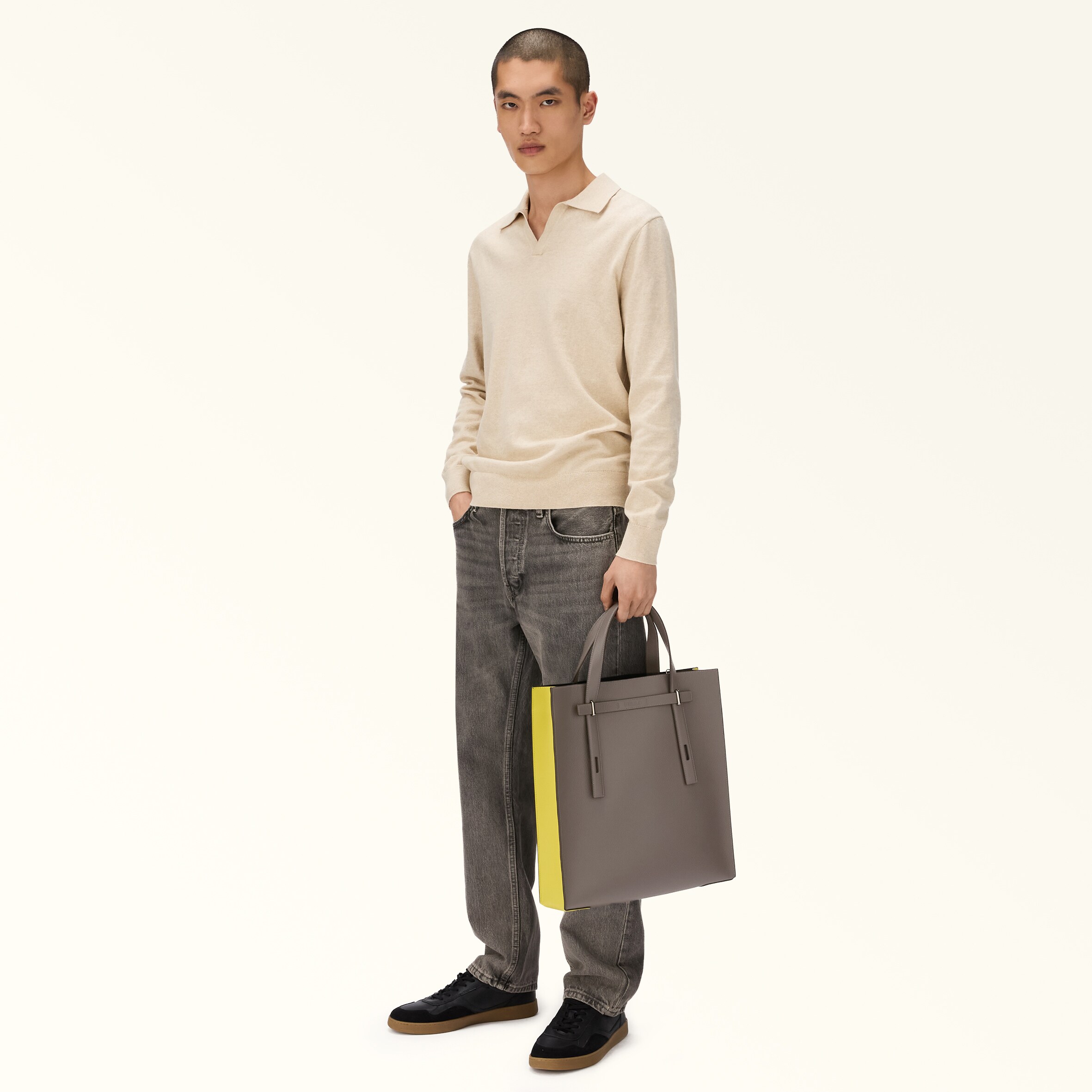 トートバッグ L URBAN GRAY+M YELLOW Furla Man Giove | Furla JP
