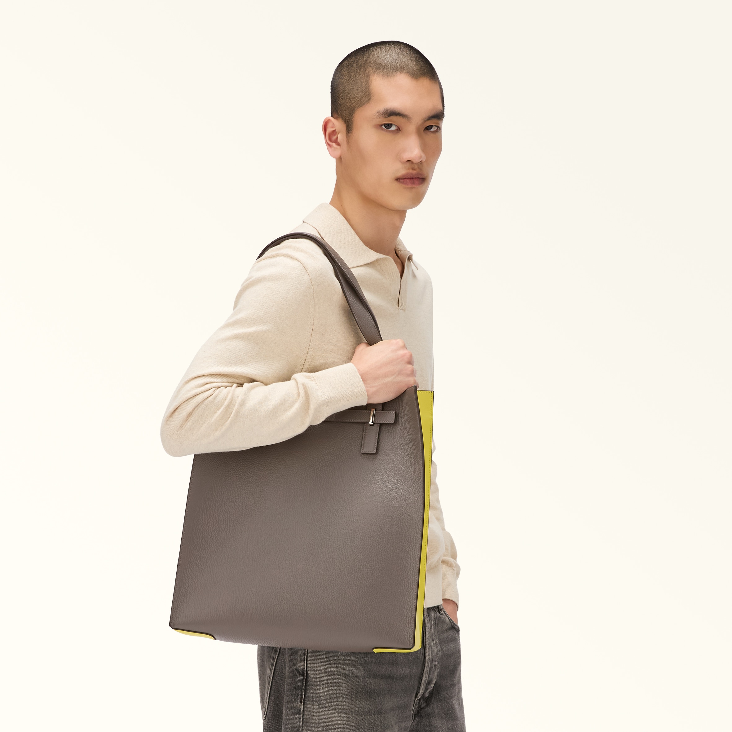 トートバッグ L URBAN GRAY+M YELLOW Furla Man Giove | Furla JP