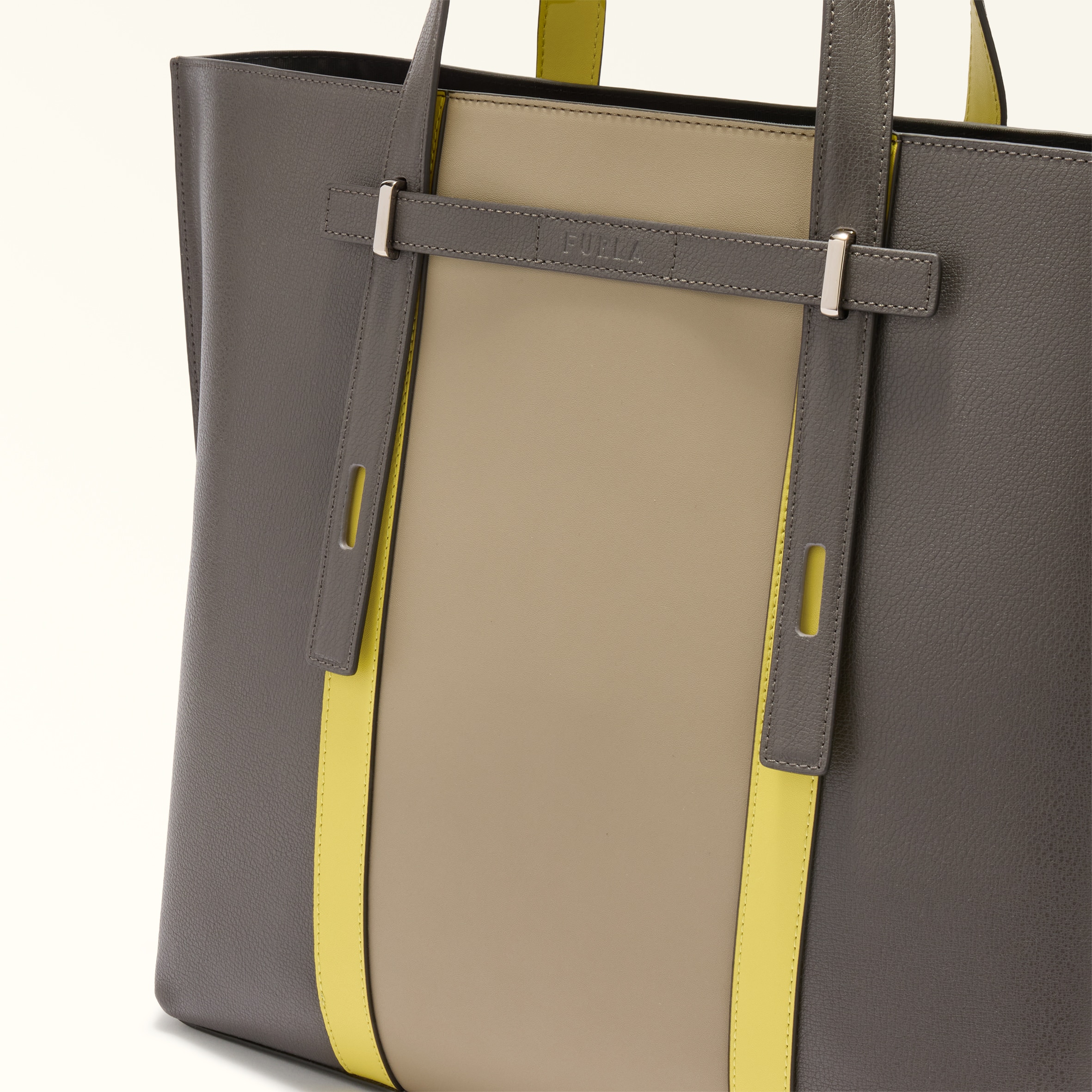 トートバッグ XL TONI URBAN GRAY+M YELLOW Furla Man Giove | Furla JP