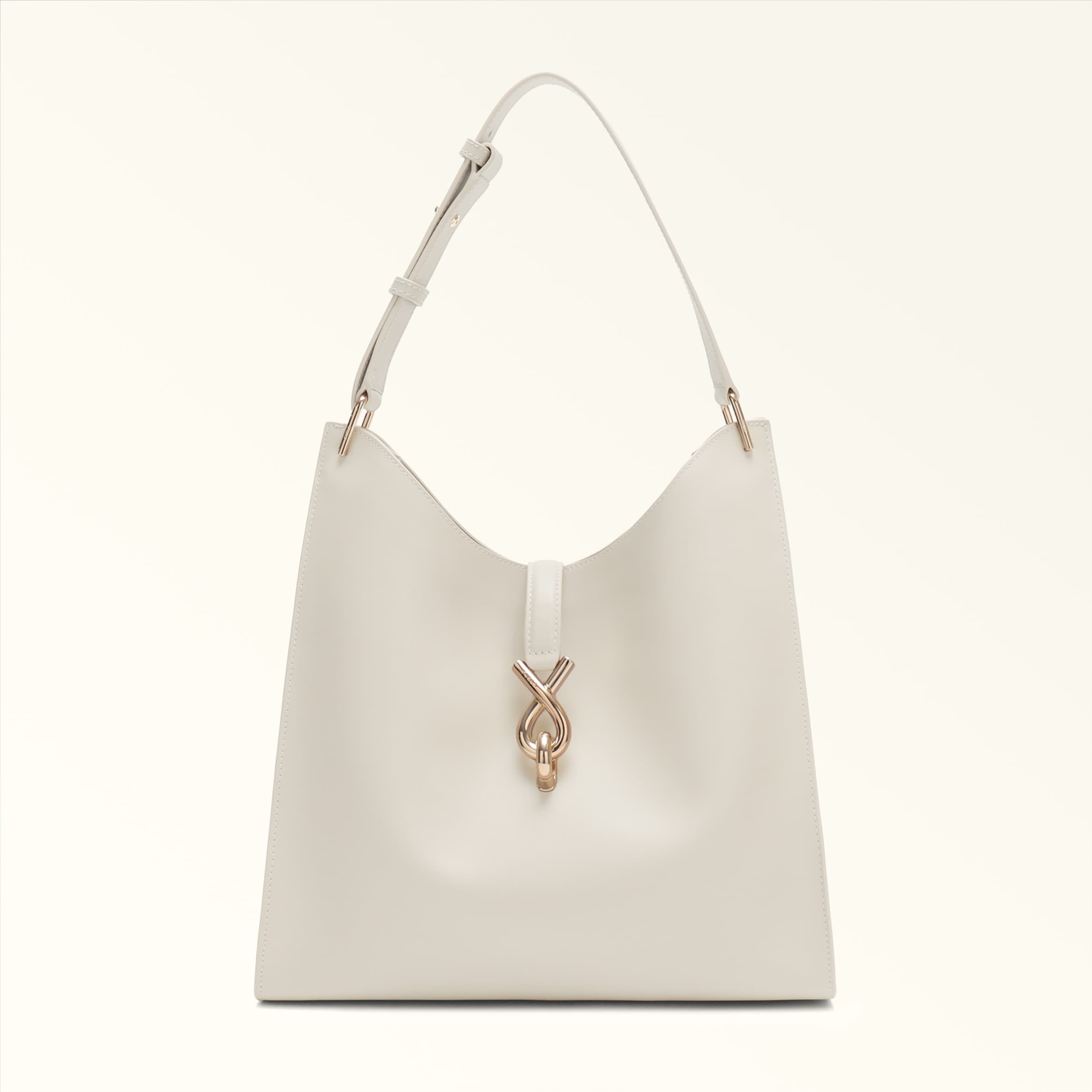 Furla Light/Grey Mianova Shoulder Bag M Perla E Ferrara Calf Leather Woman