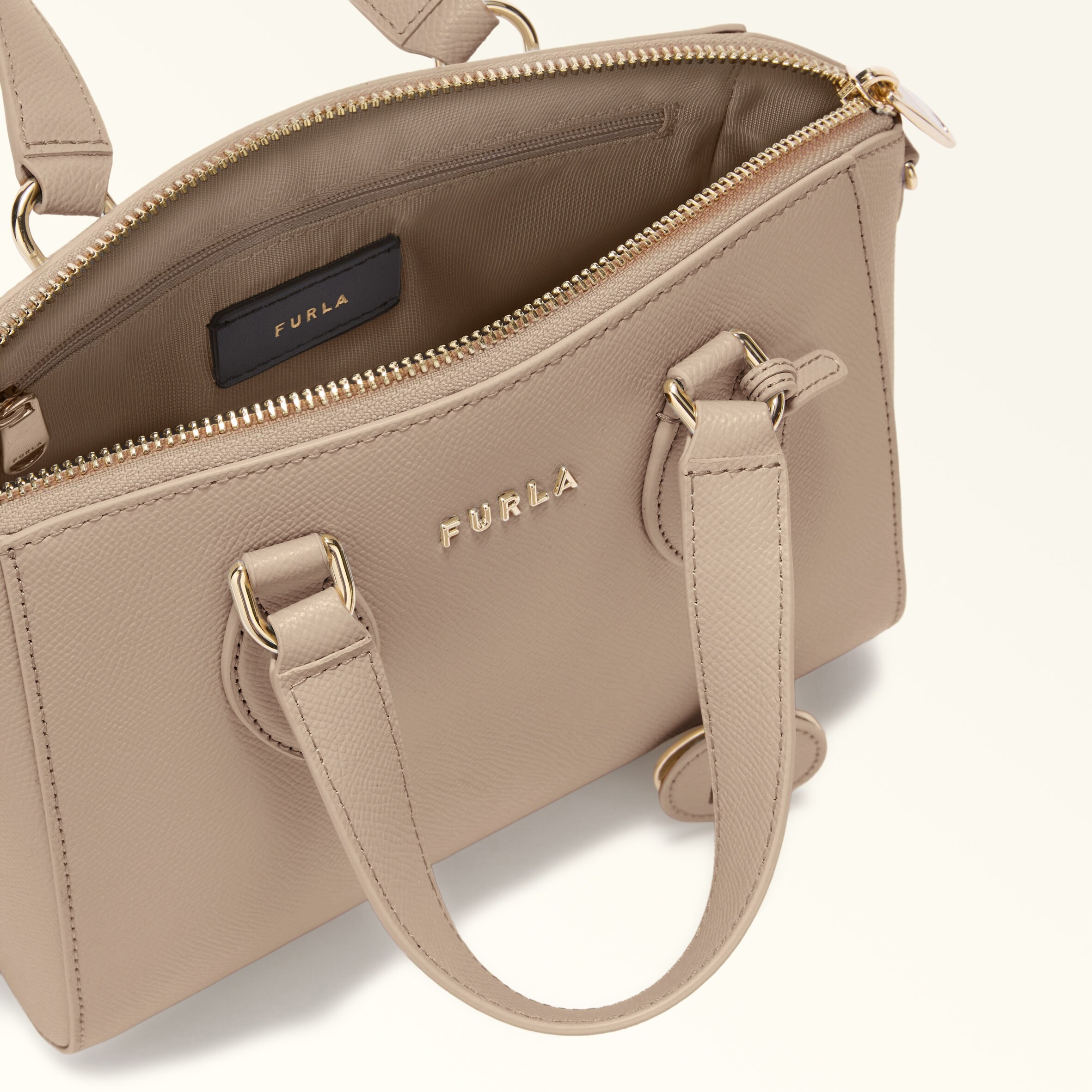 サッチェルバッグ MINI STUCCO GRAY Furla Minerva | Furla JP