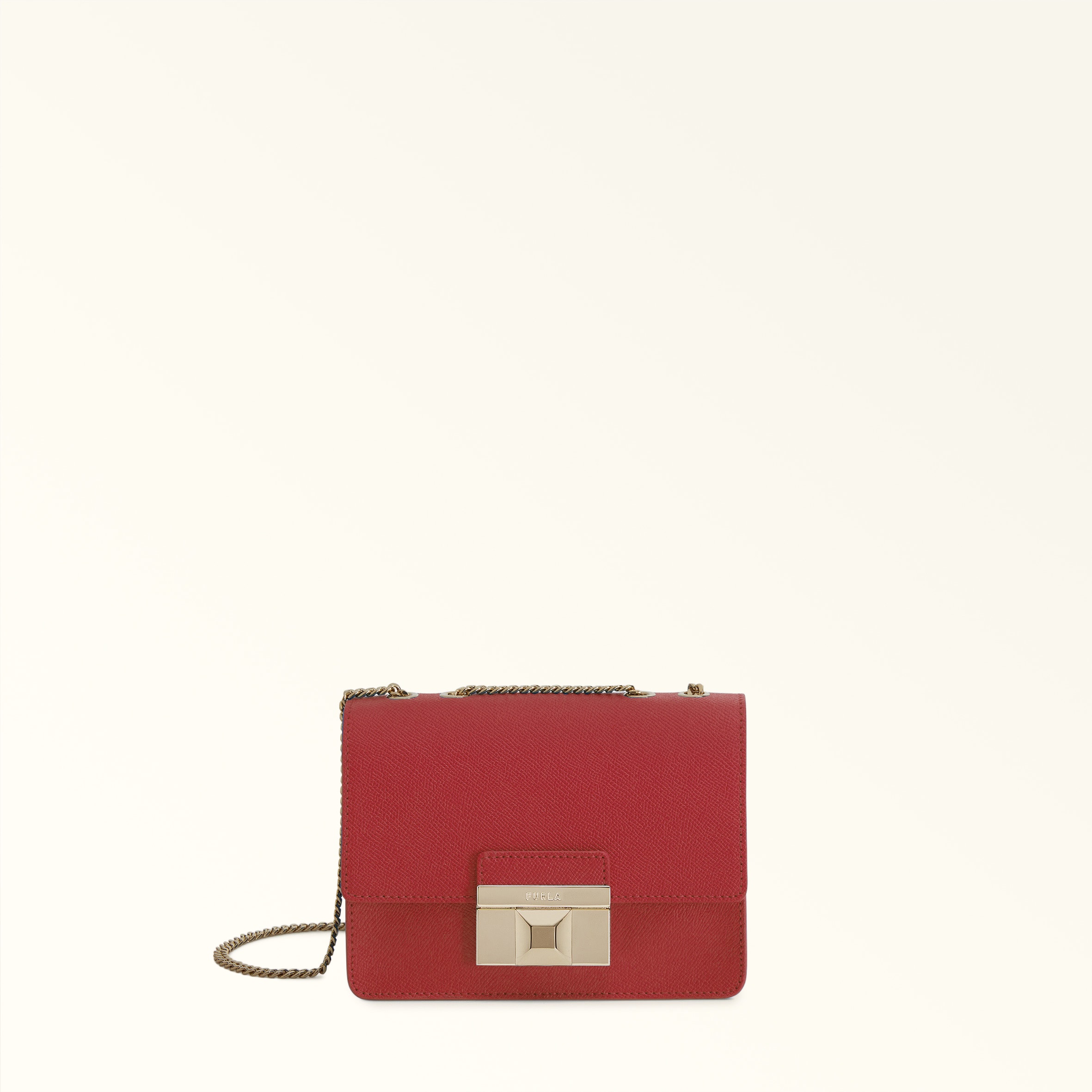 Furla Red Venere Crossbody Mini Lacca Andromeda Calf Leather Woman