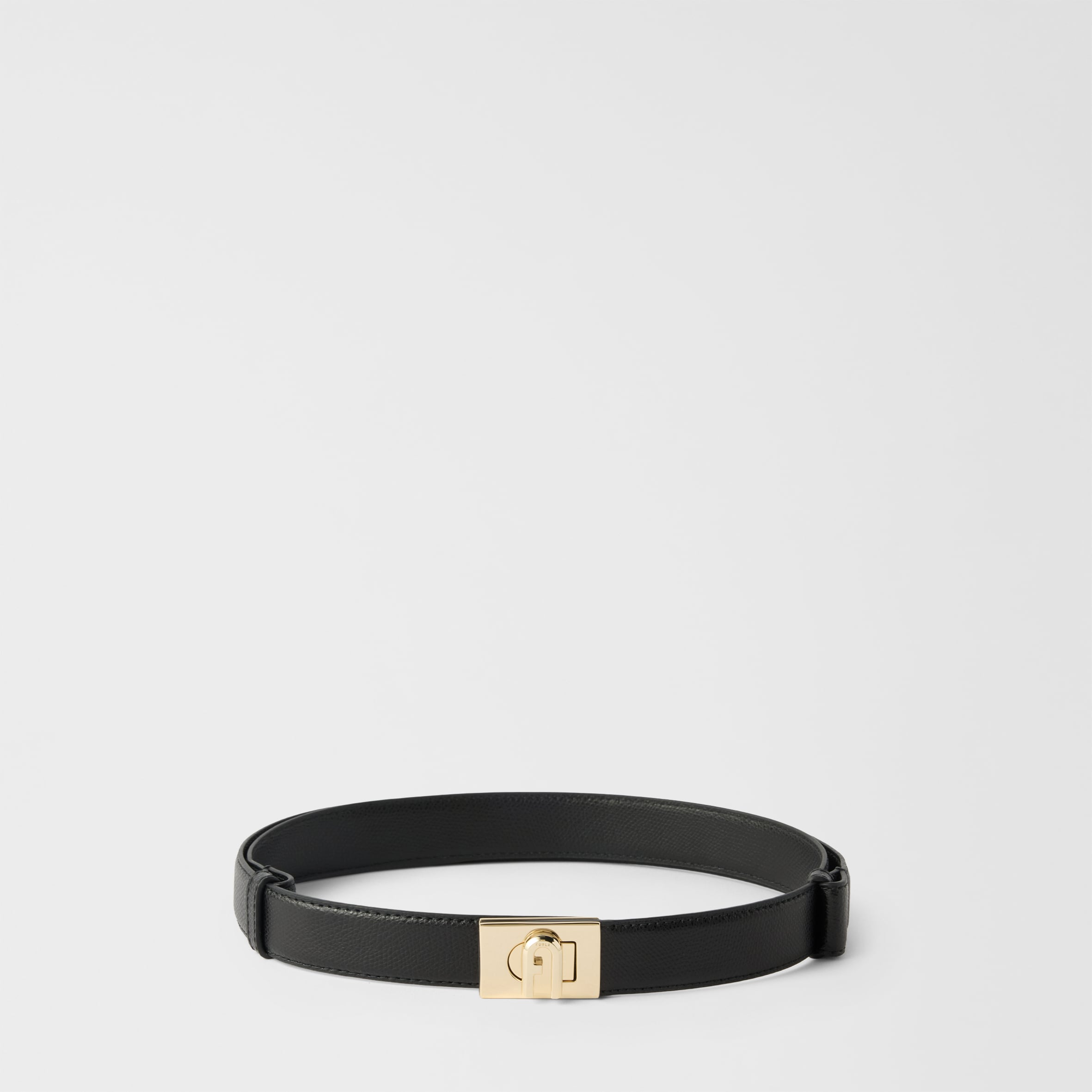 Furla tan leather belt - slim XS Furla ALLEGRA ROSE CHARM - Belt - greige/beige - Zalando.co.uk main image 3