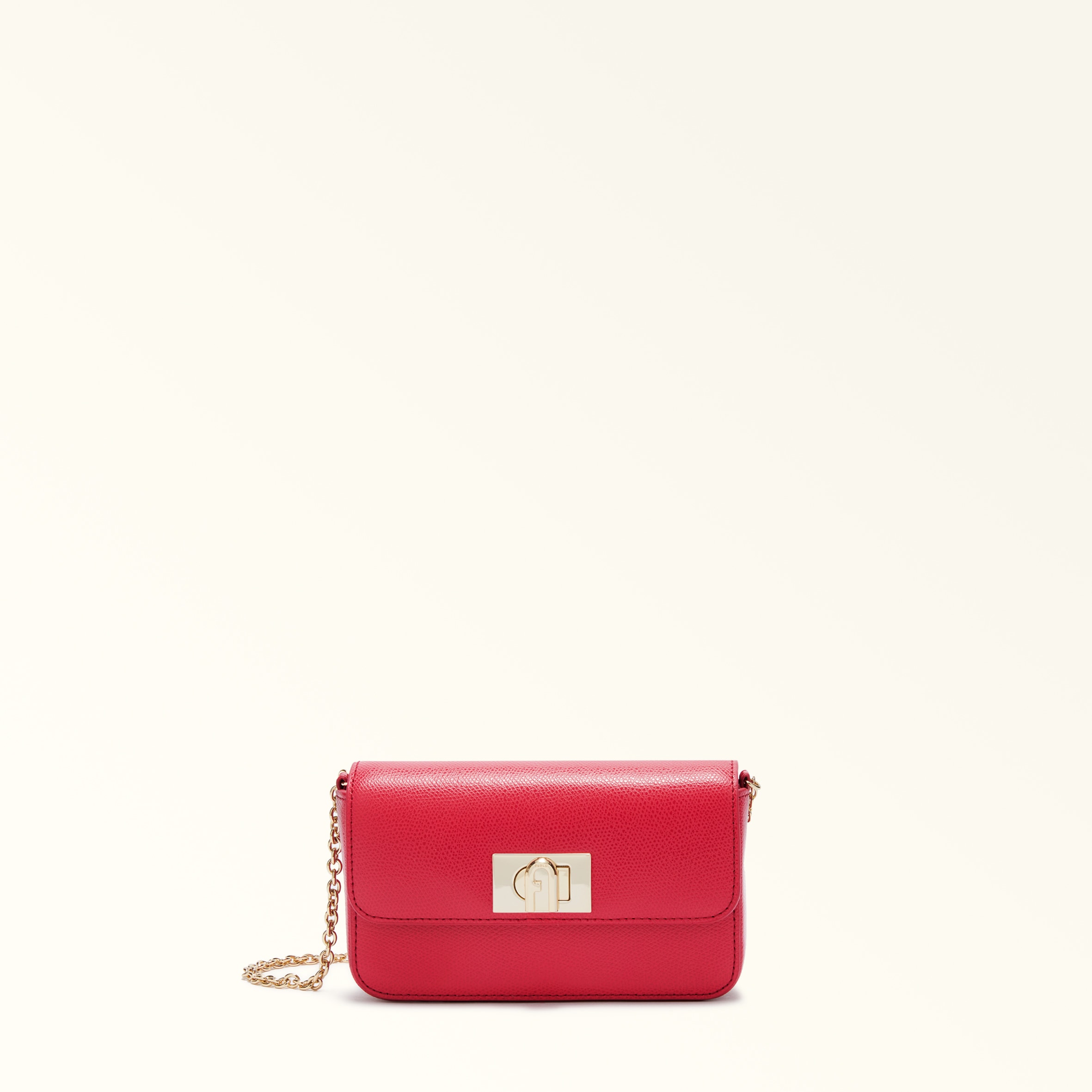 Furla Red 1927 Mini Bag M Ruby Textu Leather Woman