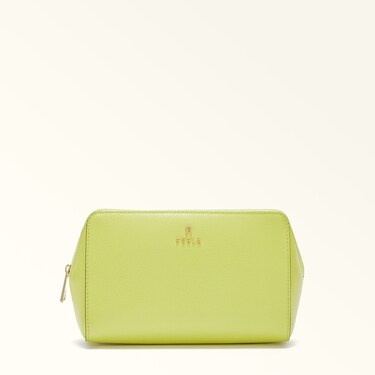 新品☆ うれしく FURLA(フルラ)イエロー レザー キーケース