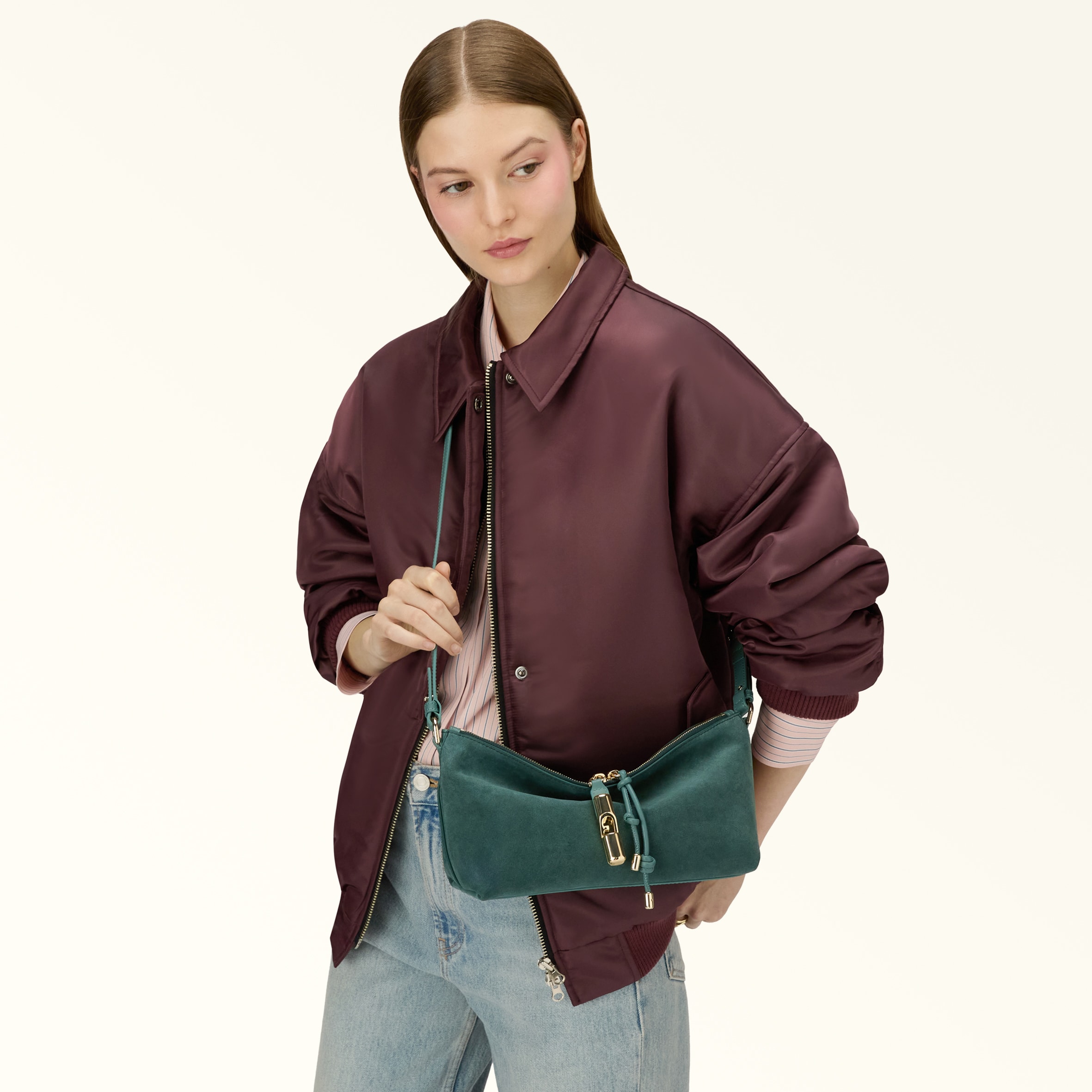 Shoulder Bag TONI EDERA GREEN Furla Debby | Furla US