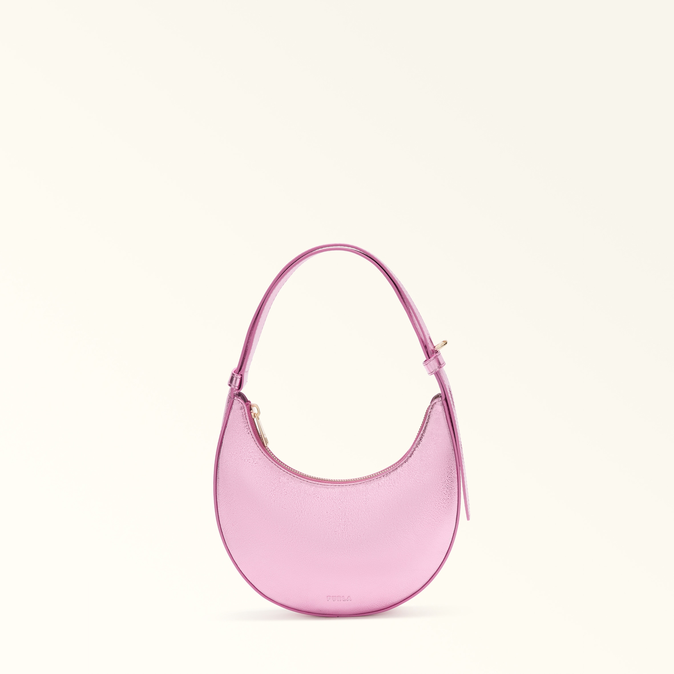 Hobo Bag Mini A Mano THE BRIDGE Linea Flavia In Pelle Viola - Foto 8