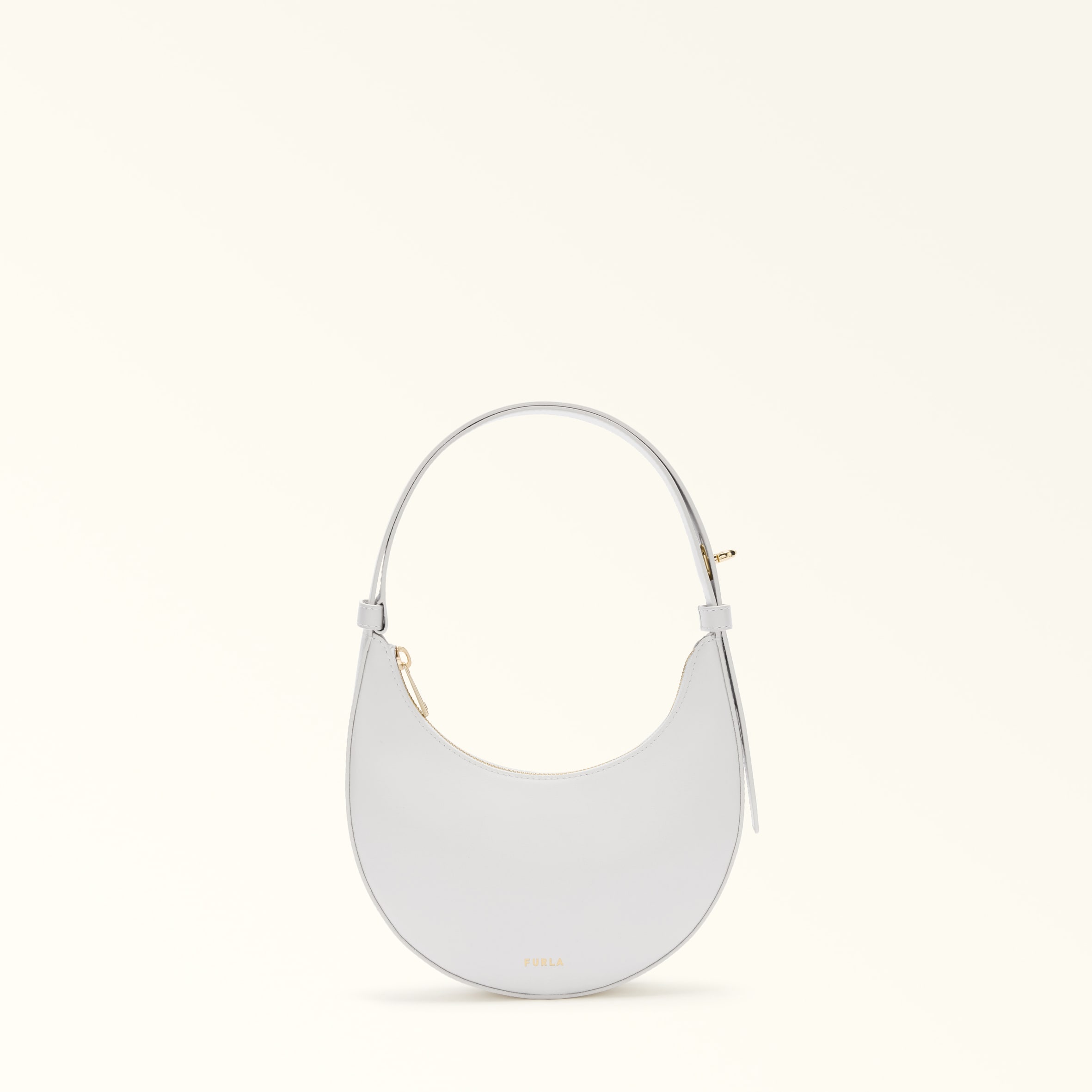 Furla Donna Bianco Delizia Borsa Mini Talco H Pelle Di Vitello Morbida