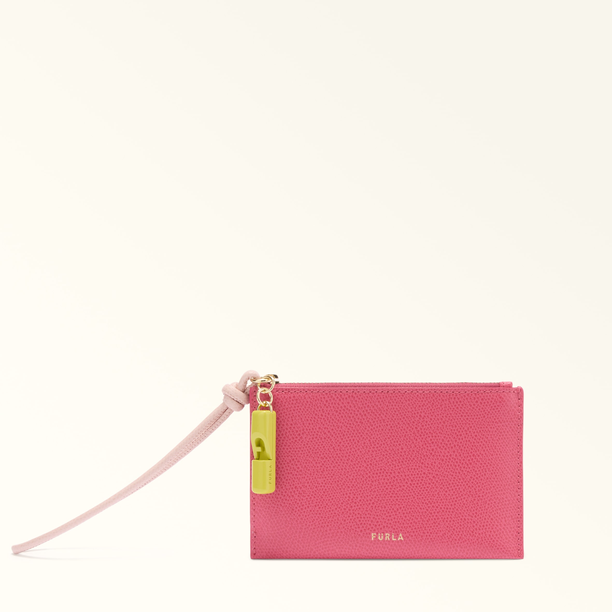 Furla Iride Envelope Toni Velvet Pink Multicolour Textured Leather Woman