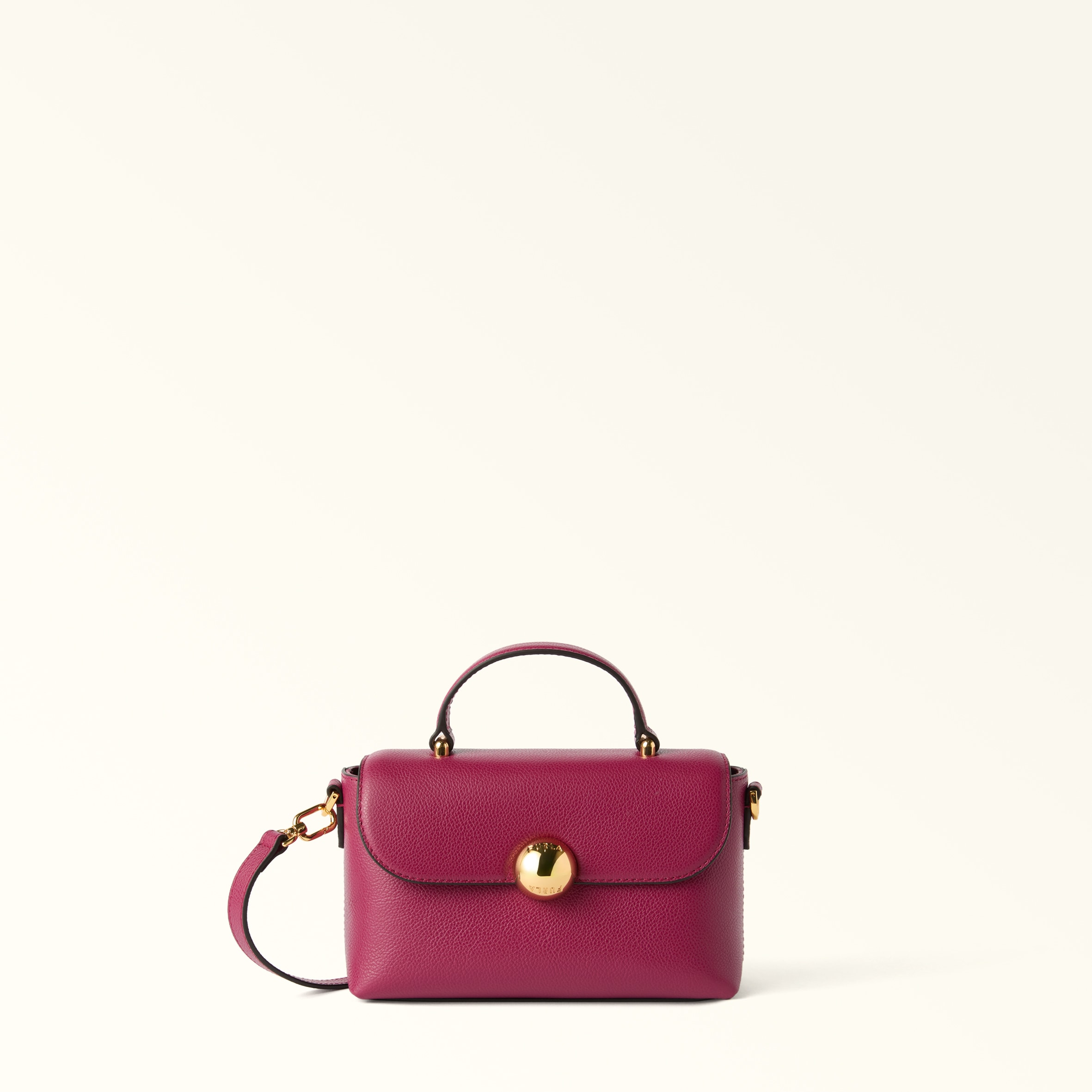 Furla Pink Moonlight Top Handle Rododendro Night Calf Leather Woman