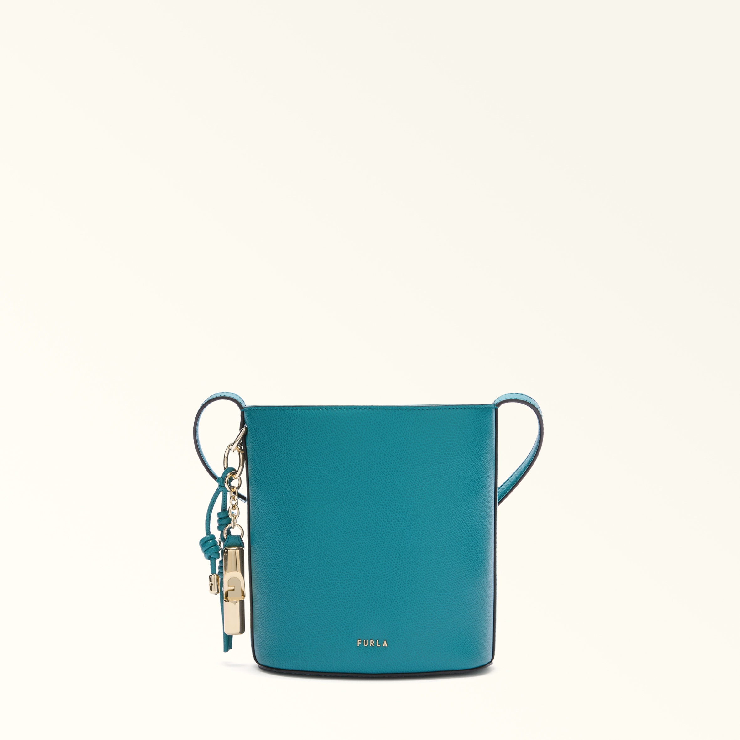 Furla Donna Blu Roxie Borsa A Secchiello Amatore E Pelle Stampata