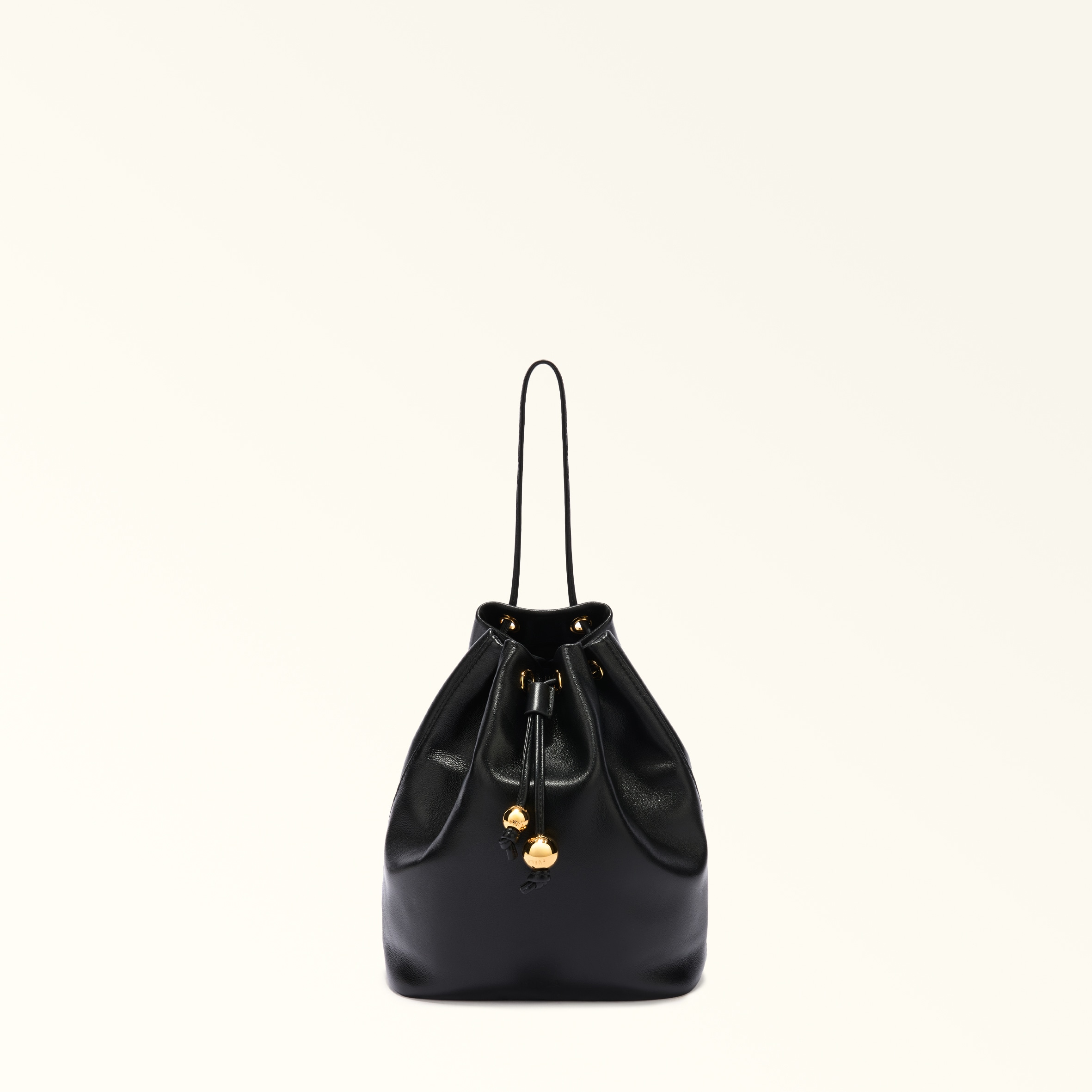 Furla Black Sfera Soft Mini Bag S Nero Nappa Leather Woman