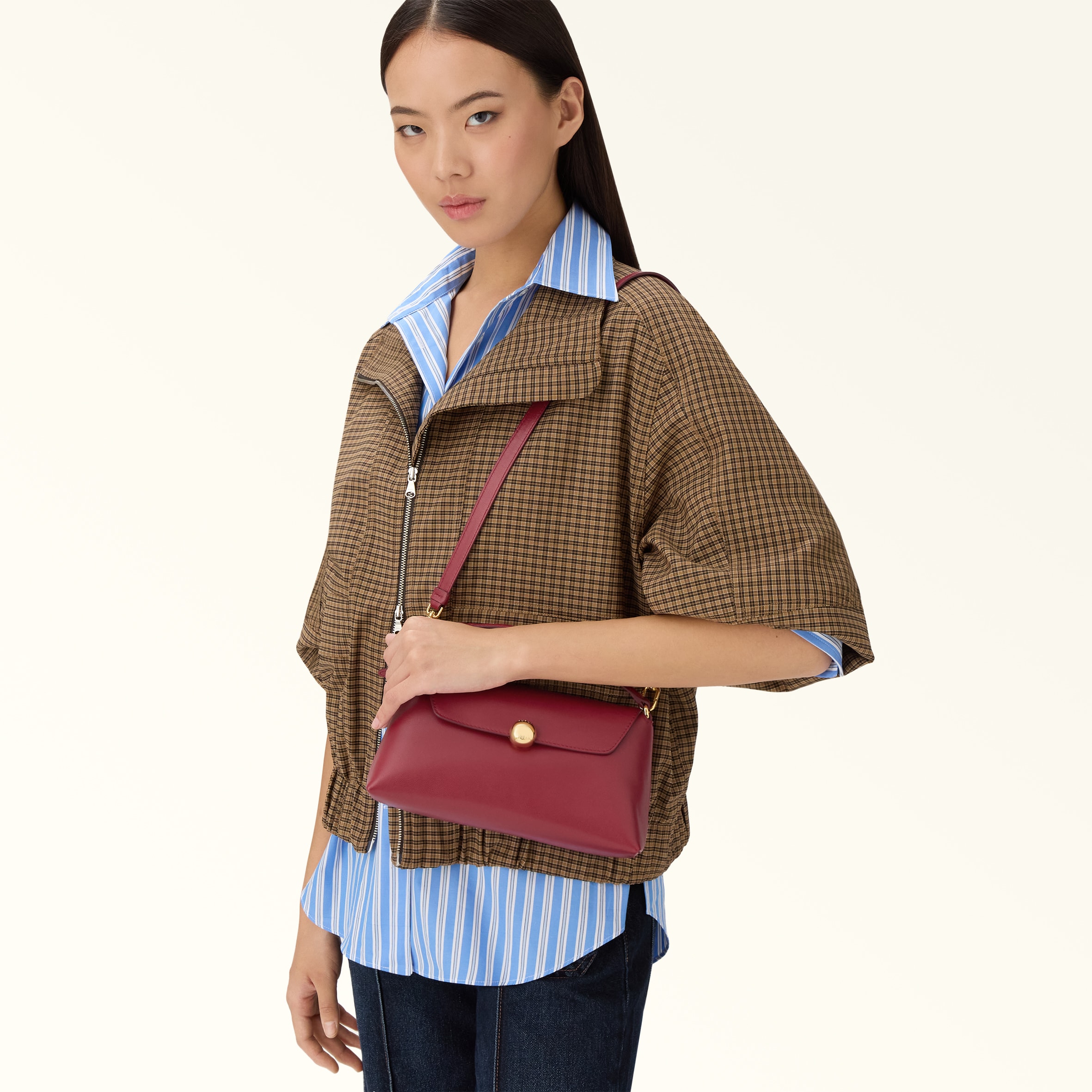 イチゴFURLAパイパーS PIPER FURLA フルラ S DOME BHV0 パイパー レザー Sサイズ ショルダー