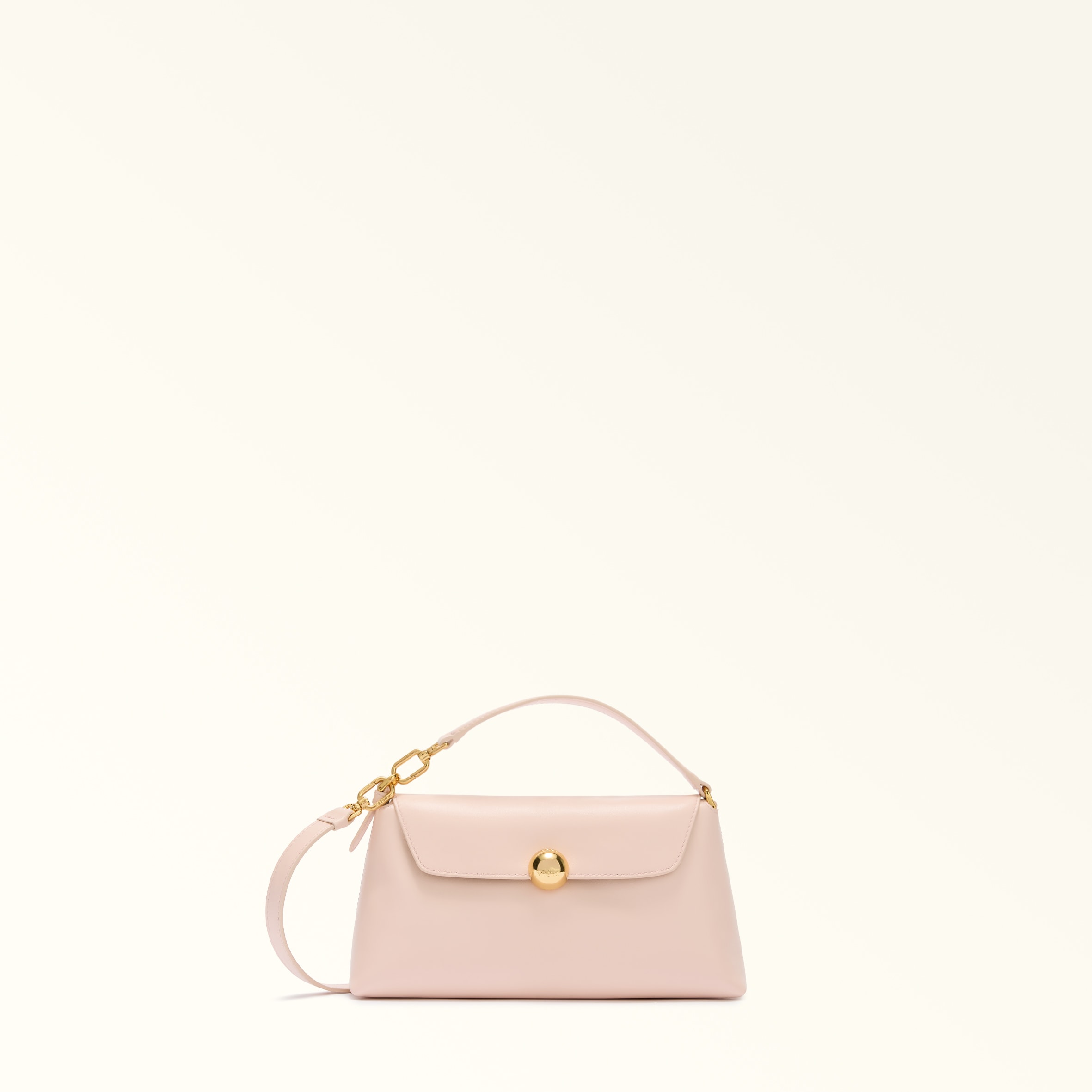 Furla Pink Sfera Soft Top Handle Xl Dusty Nappa Leather Woman