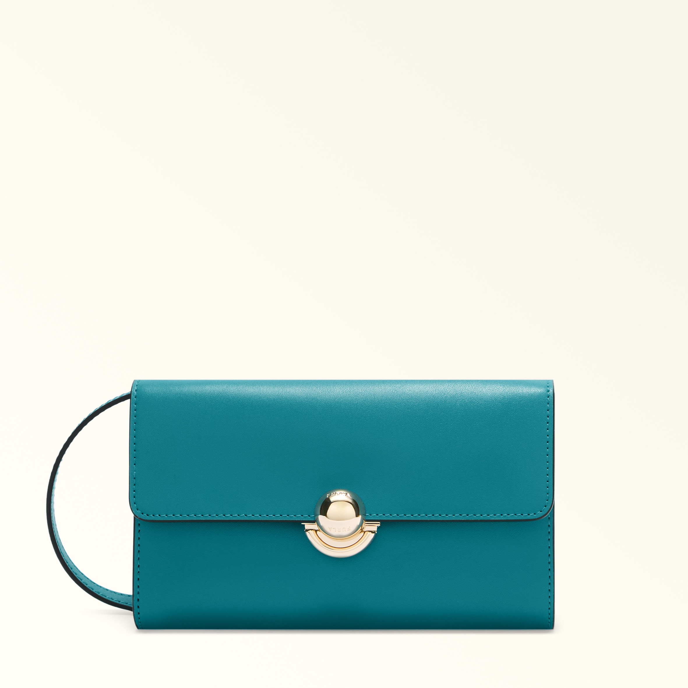 Furla Blue Sfera Mini Bag Amatore Sidney Calf Leather Woman