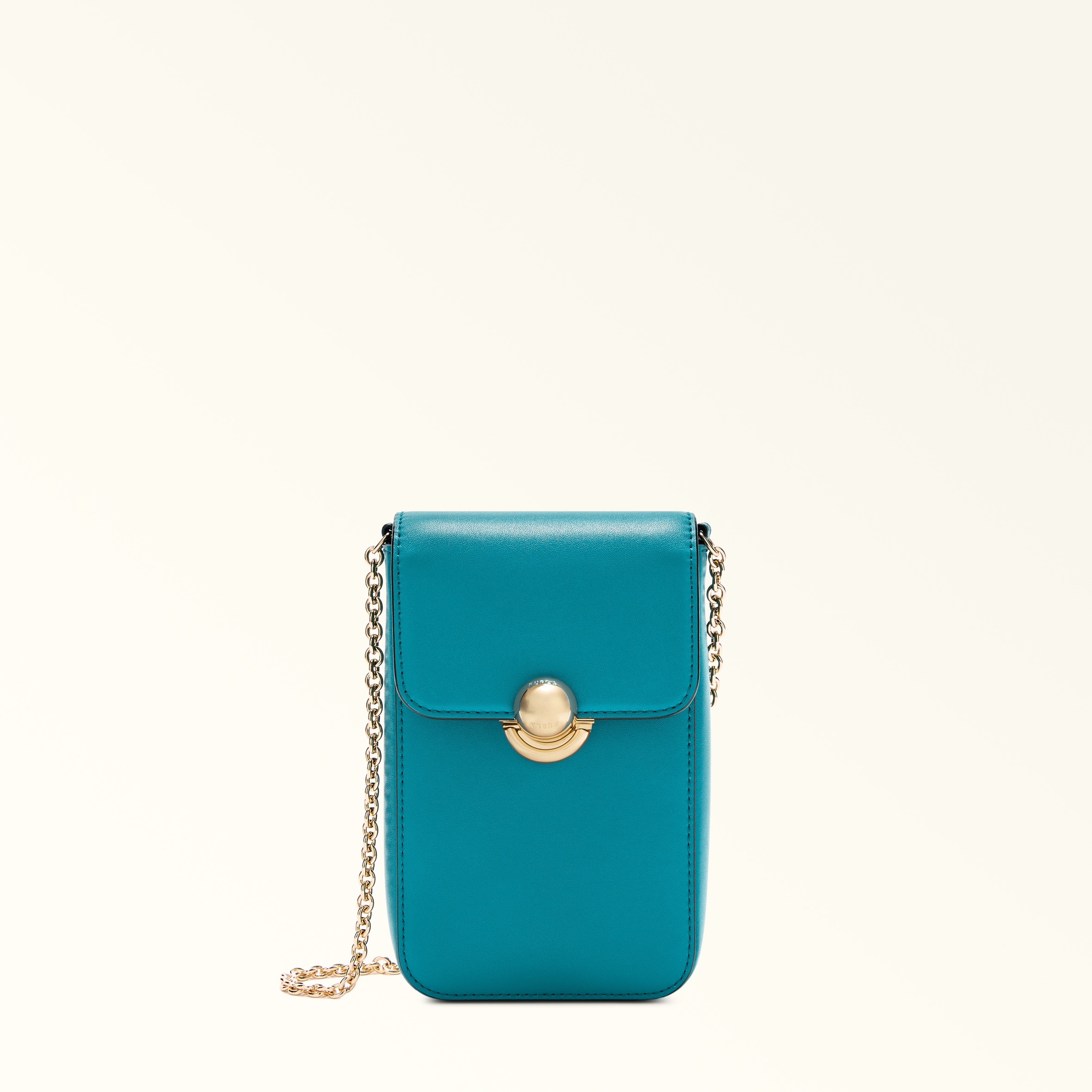 Furla Blue Sfera Vertical Crossbody Amatore Sidney Calf Leather Woman