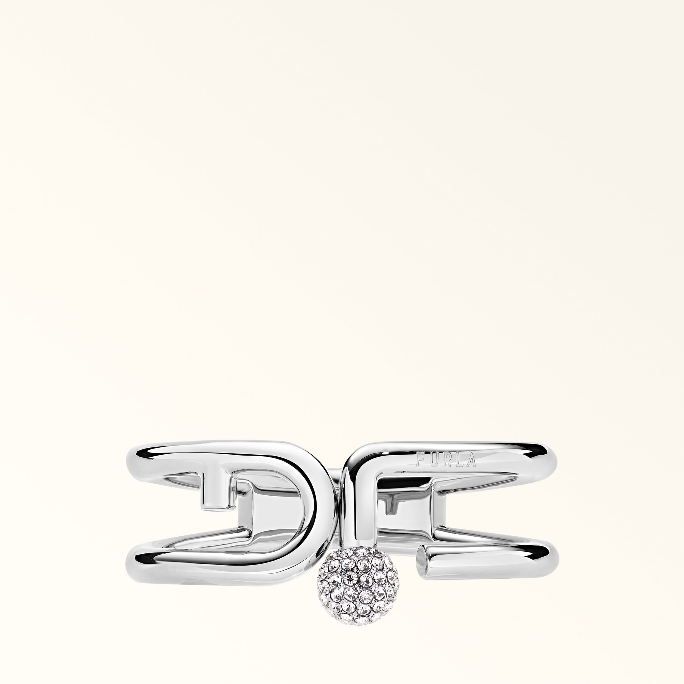 Furla Mianuvola Braccialetto Color Argento Argento Metallo + Strass Donna In Metallic