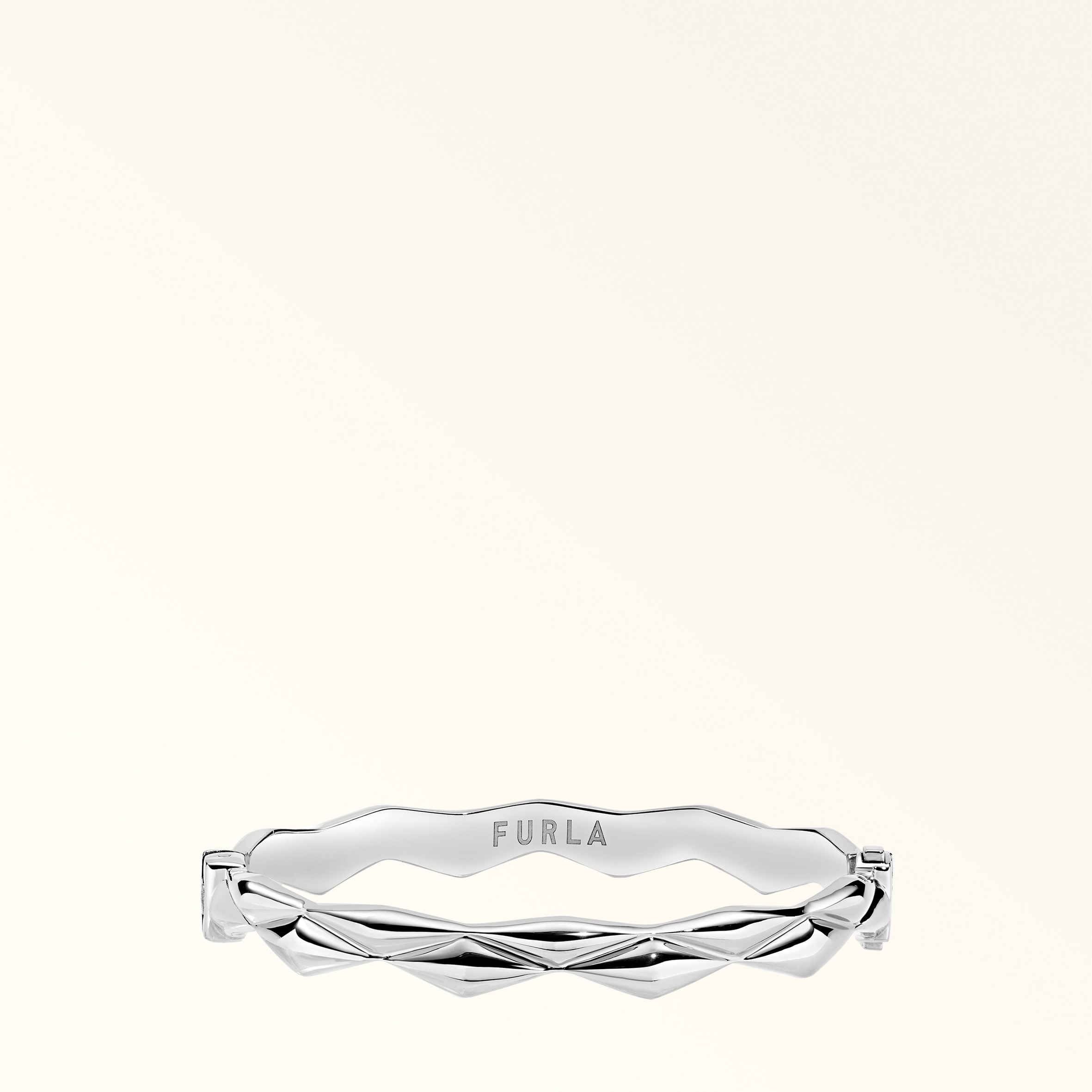 Furla Mionido Bangle Color Argento Silver Metal Woman In Neutral