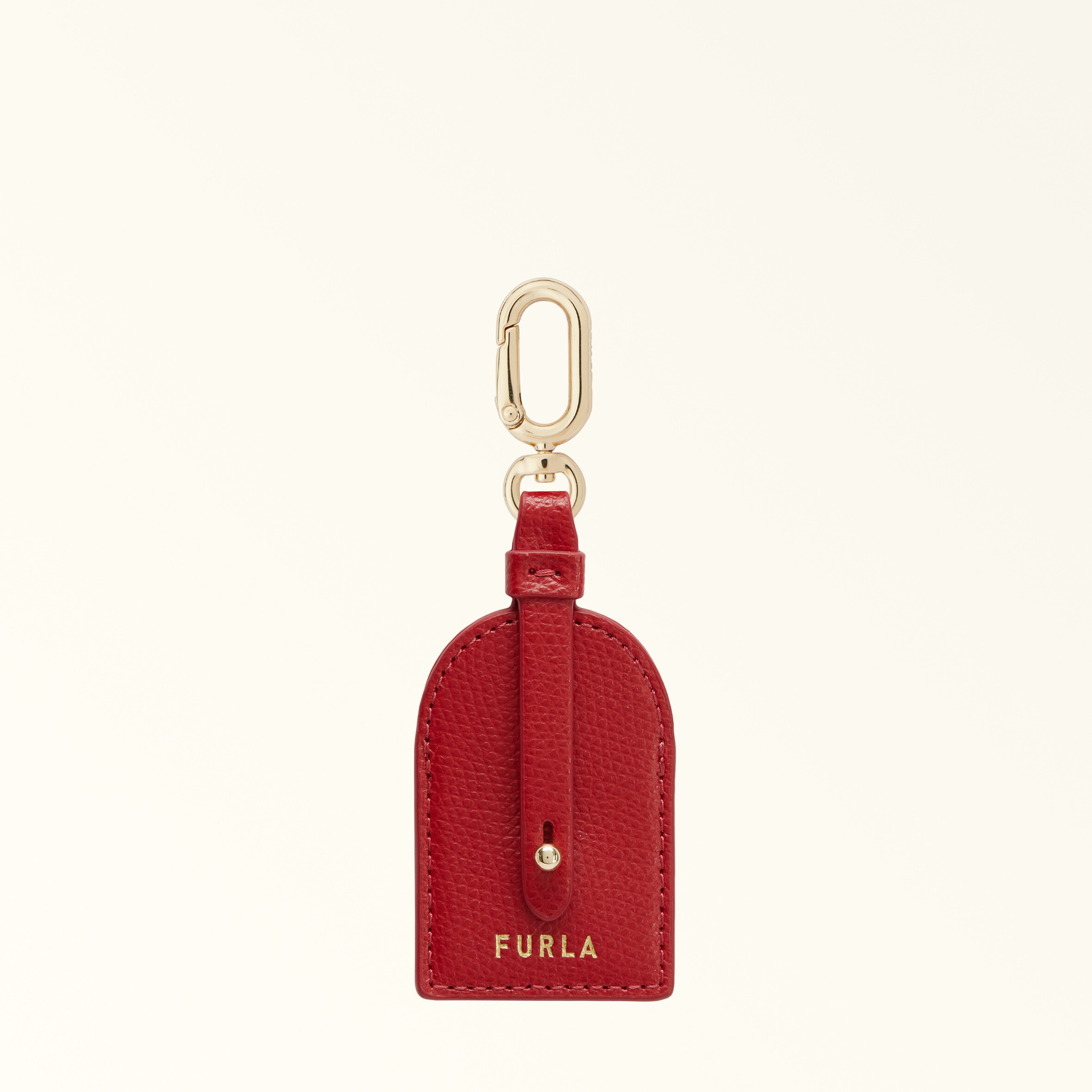 Furla And I Charm Rosso Veneziano Rosso Pelle Stampata Donna In Red
