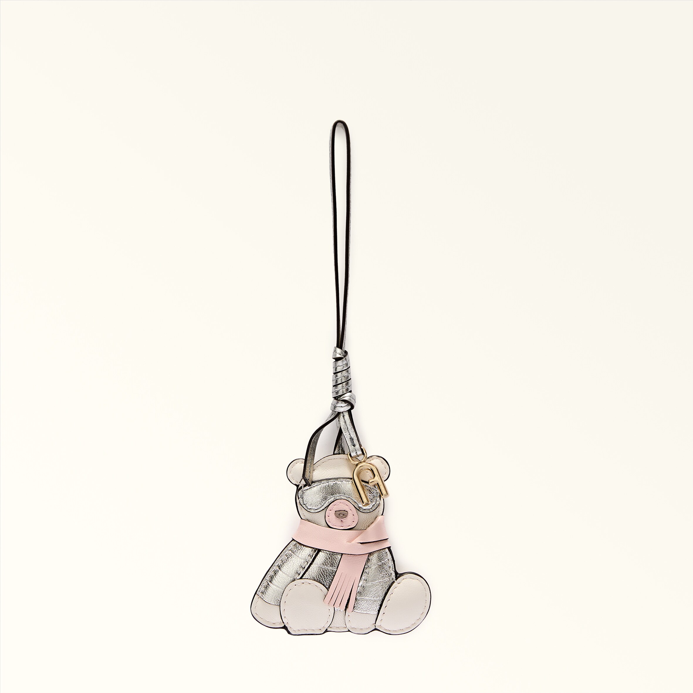 Furla Donna Bianco Allegra Charm Toni Panna Pelle Nappa + Pelle Di Vitello Metal Dattero Lux