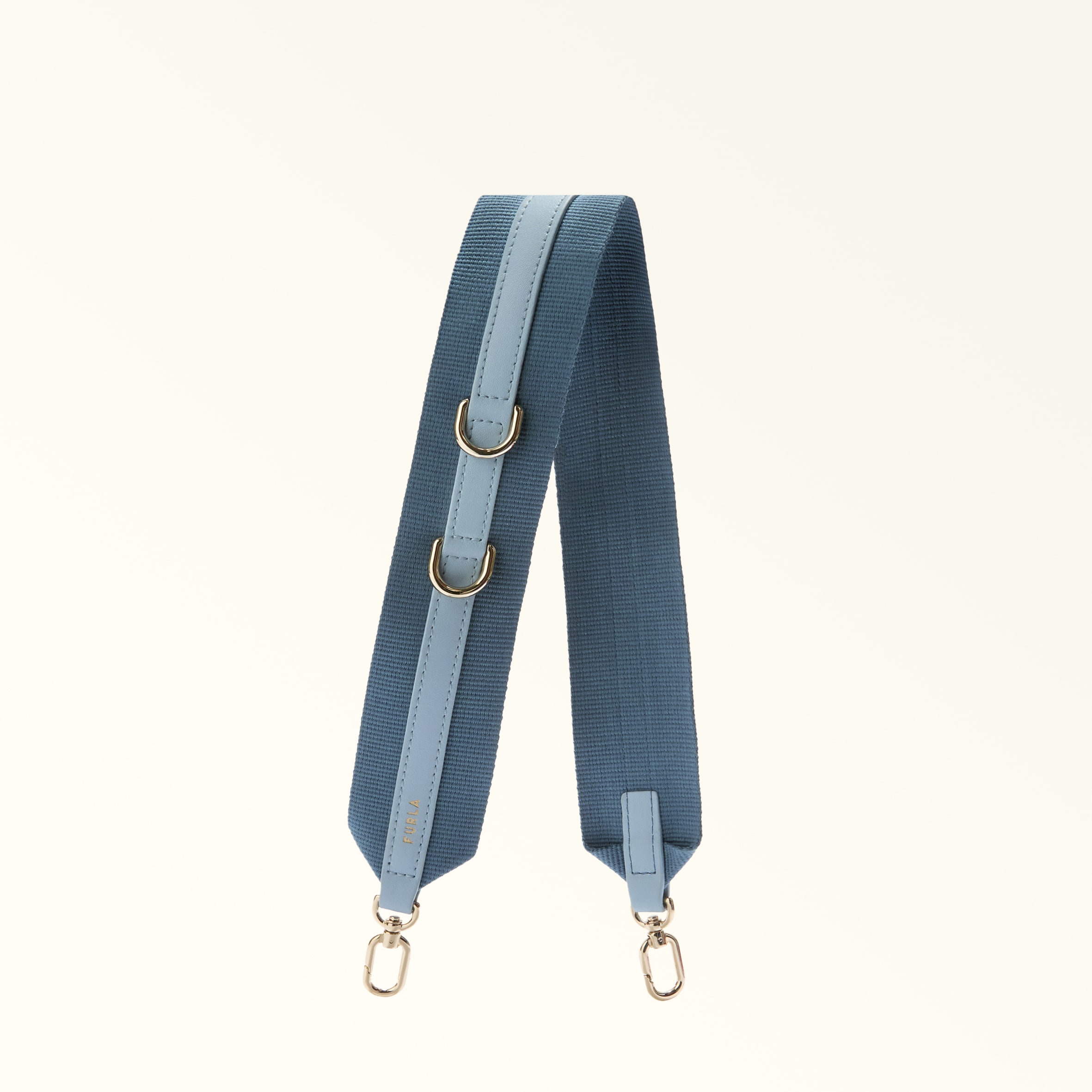 Furla Fiona Shoulder Strap Toni Carta Da Zucchero Multicolour Ribbon Fabric + Sidney Calf Leather Woman