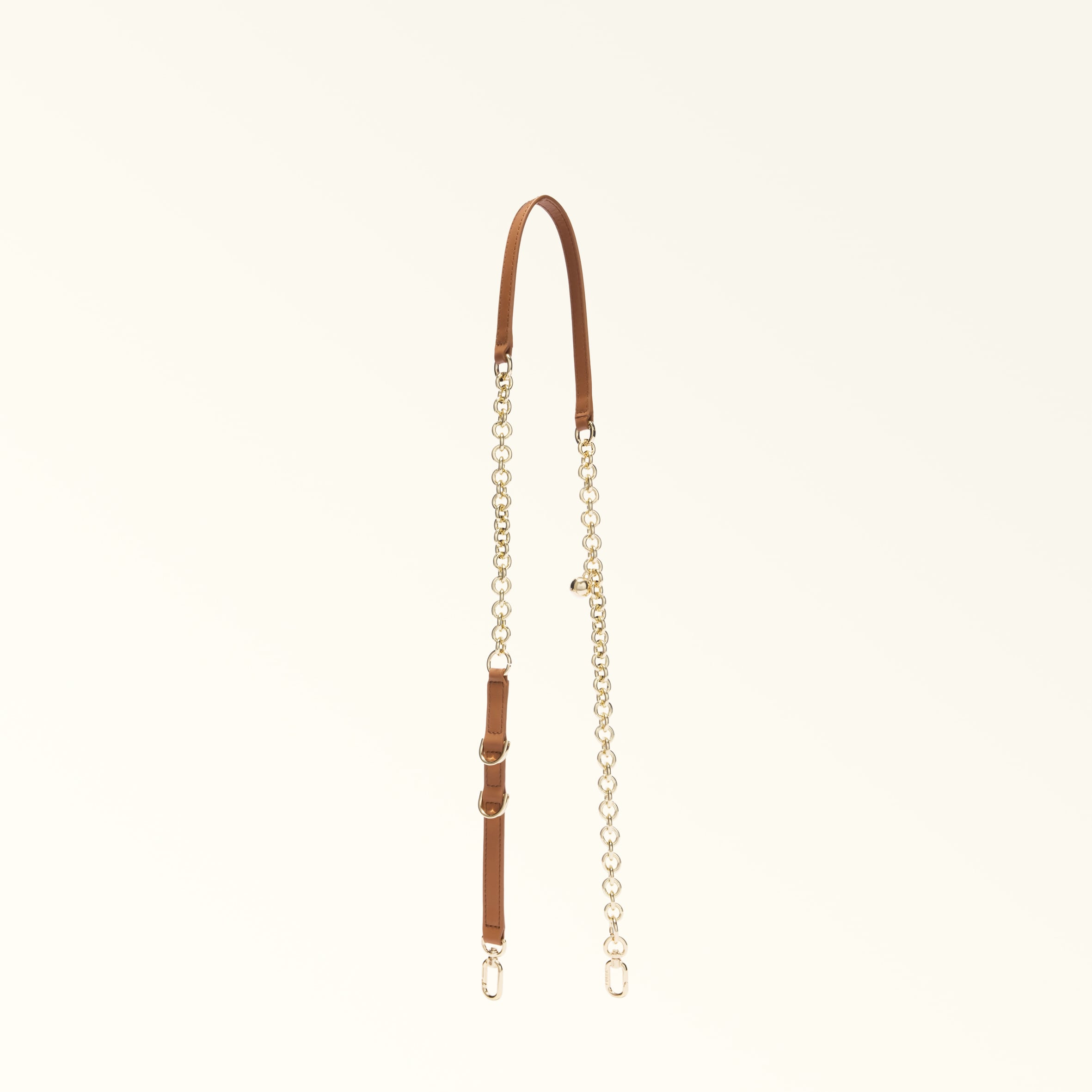 Furla Brown Delia Shoulder Strap Brandy Sidney Calf Leather + Metal Woman