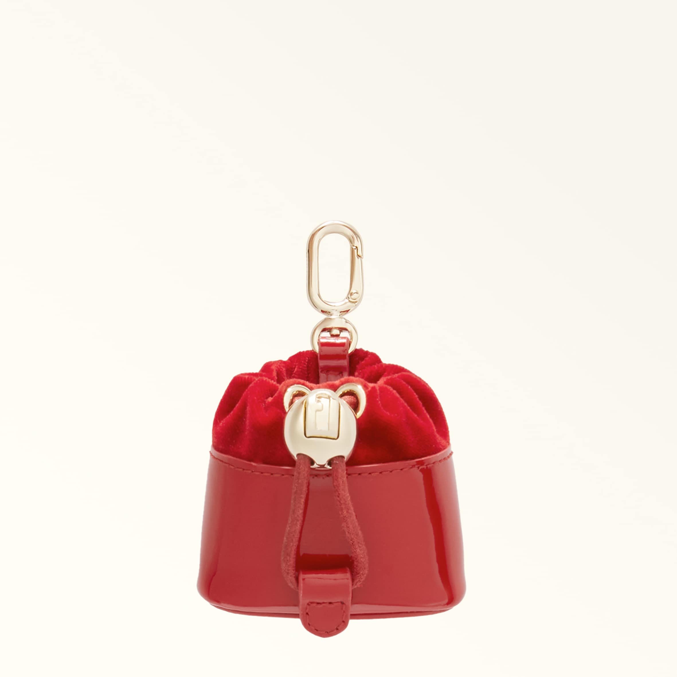 Furla Mionido Accessori Hi-tech Rosso Rosso Pelle Verniciata + Tessuto Satin Vellutato Donna