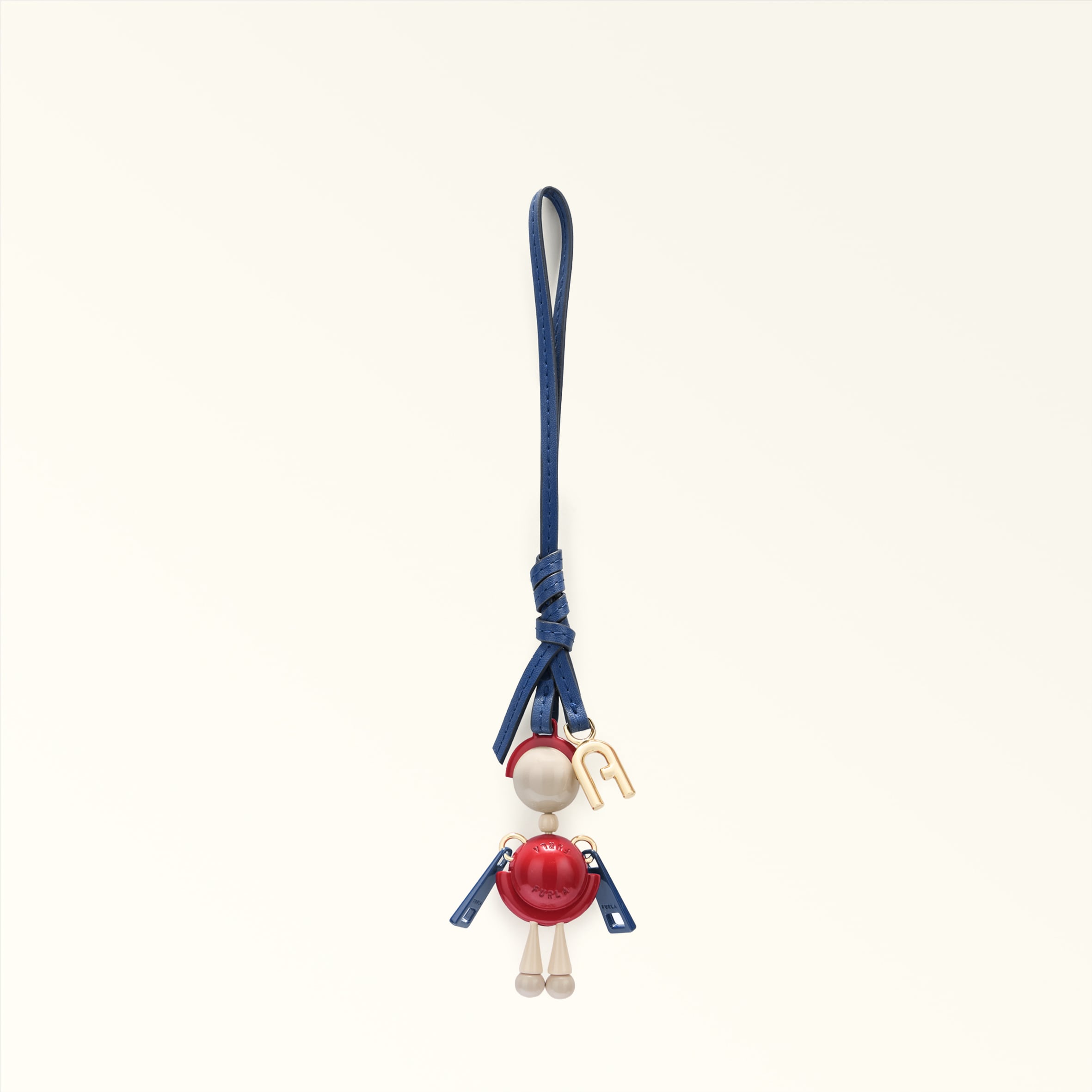 Furla Boys Red Sfera Charm M1 Multicolour Metal + Enamel + Sidney Calf Leather Woman