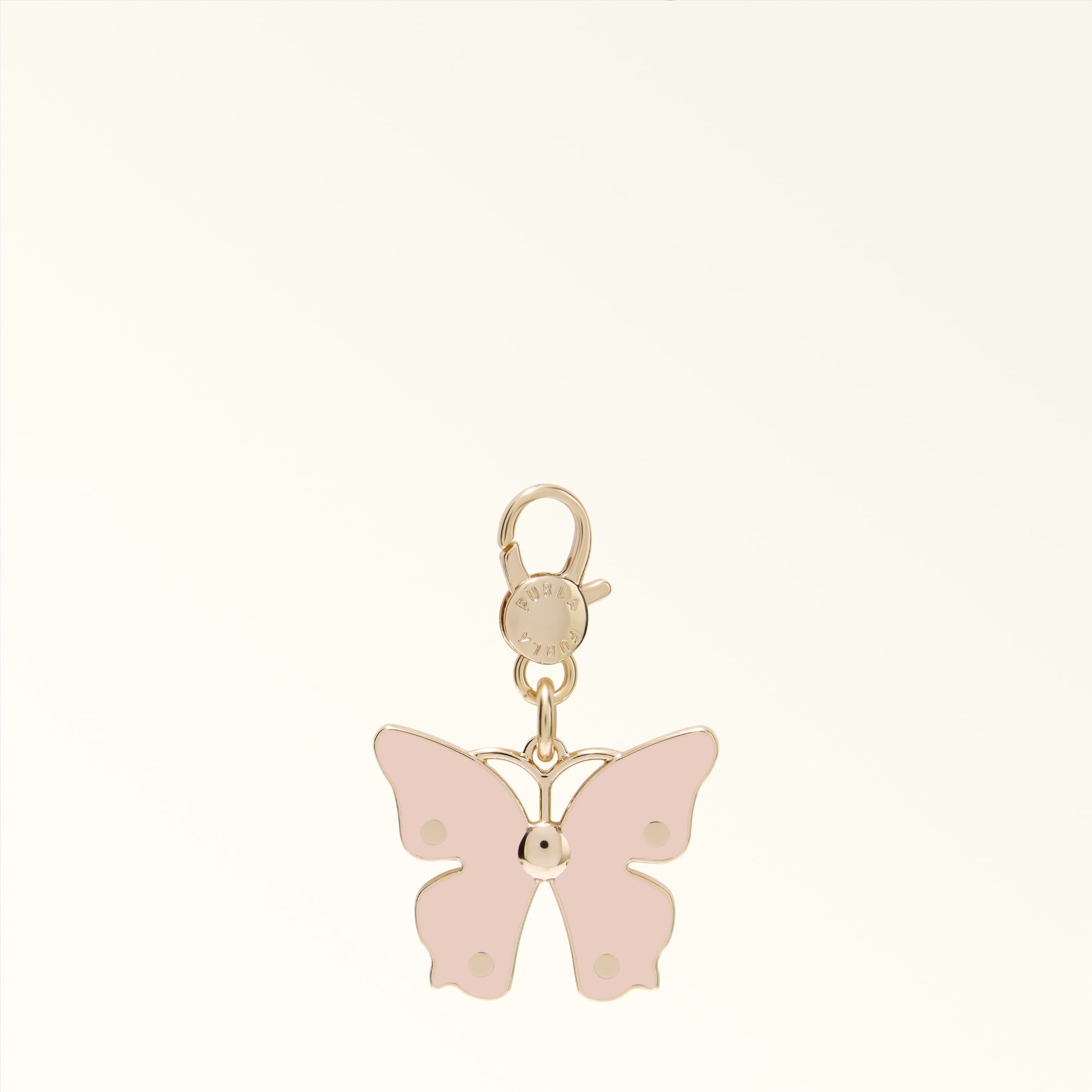 Furla Hashtag Charm Dusty Pink Pink Metal + Enamel Woman In Gold