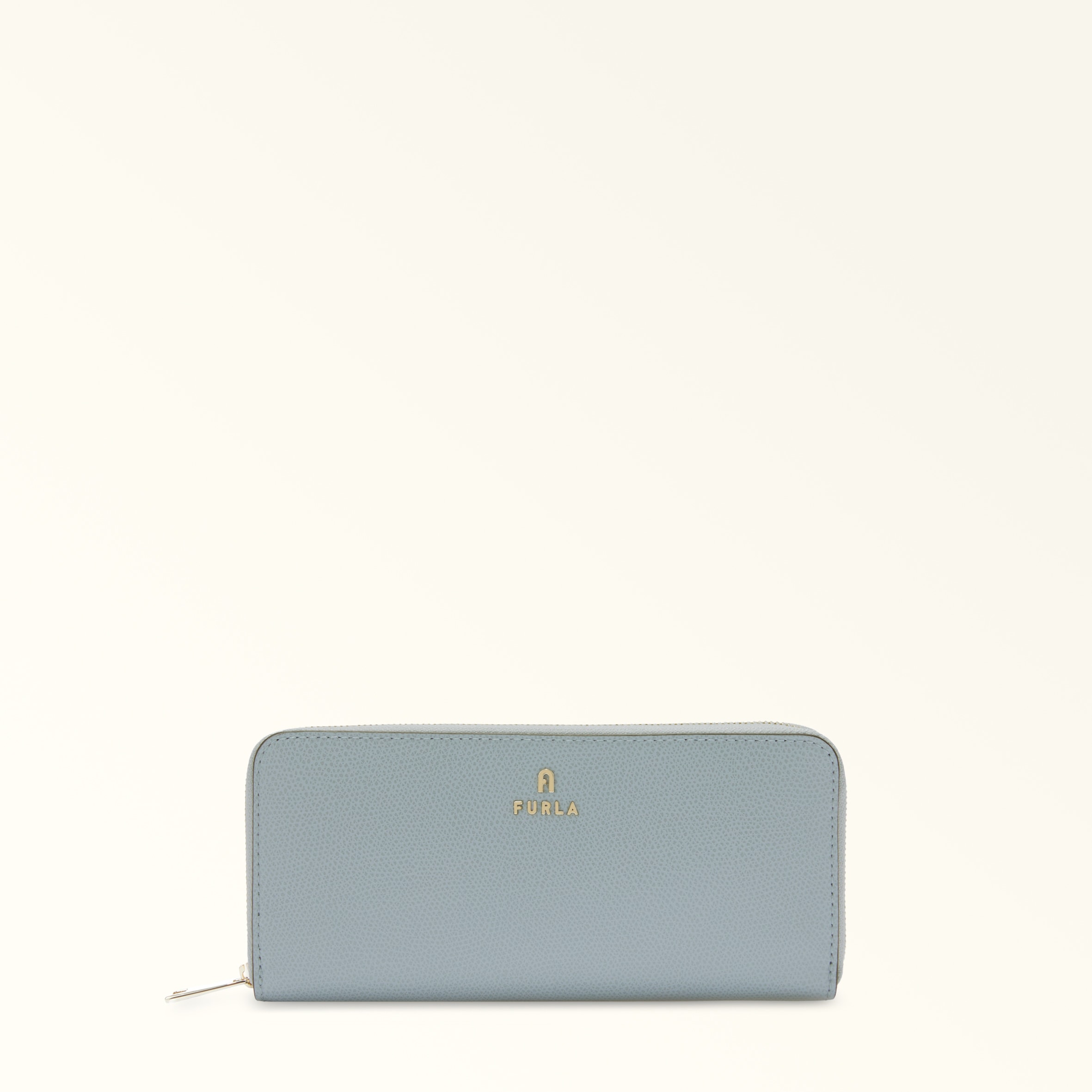 Furla Camelia Zip Around Xl Nuvola Blu Pelle Stampata Donna In Blue