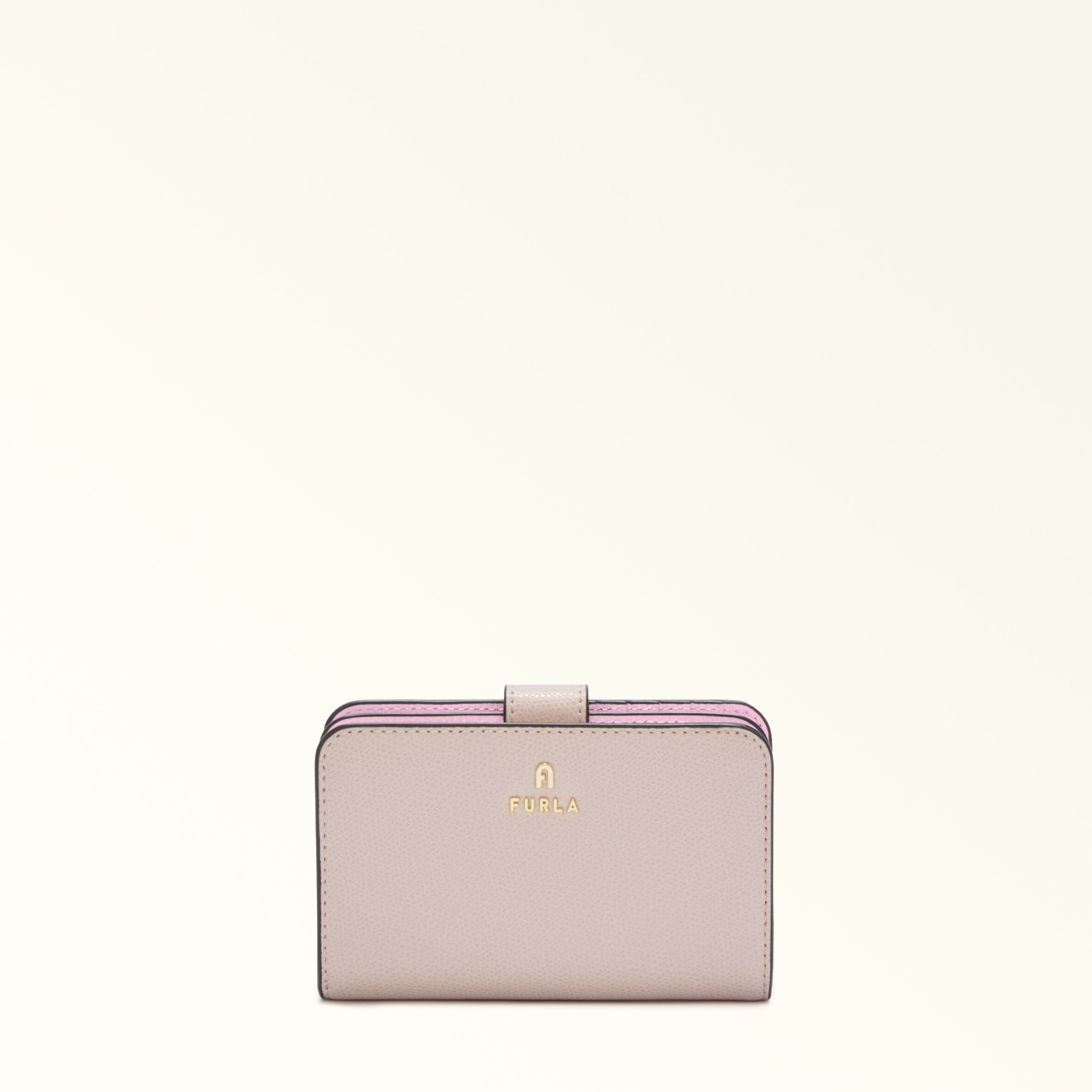 Furla Camelia Portafoglio Compatto M Corolla Rosa Pelle Stampata Donna In Pink
