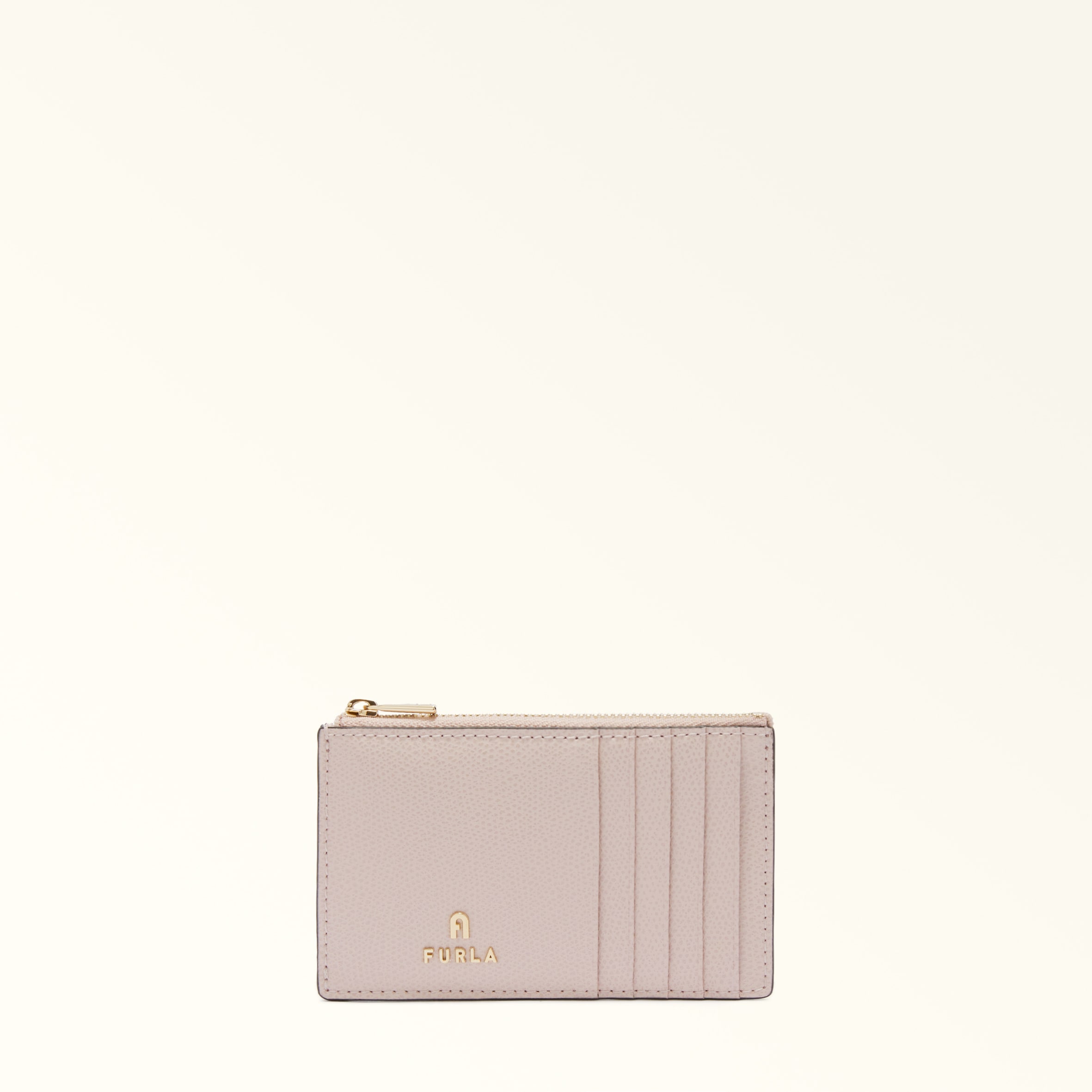 Furla Camelia Porta Carte Di Credito M Corolla Rosa Pelle Stampata Donna In Pink