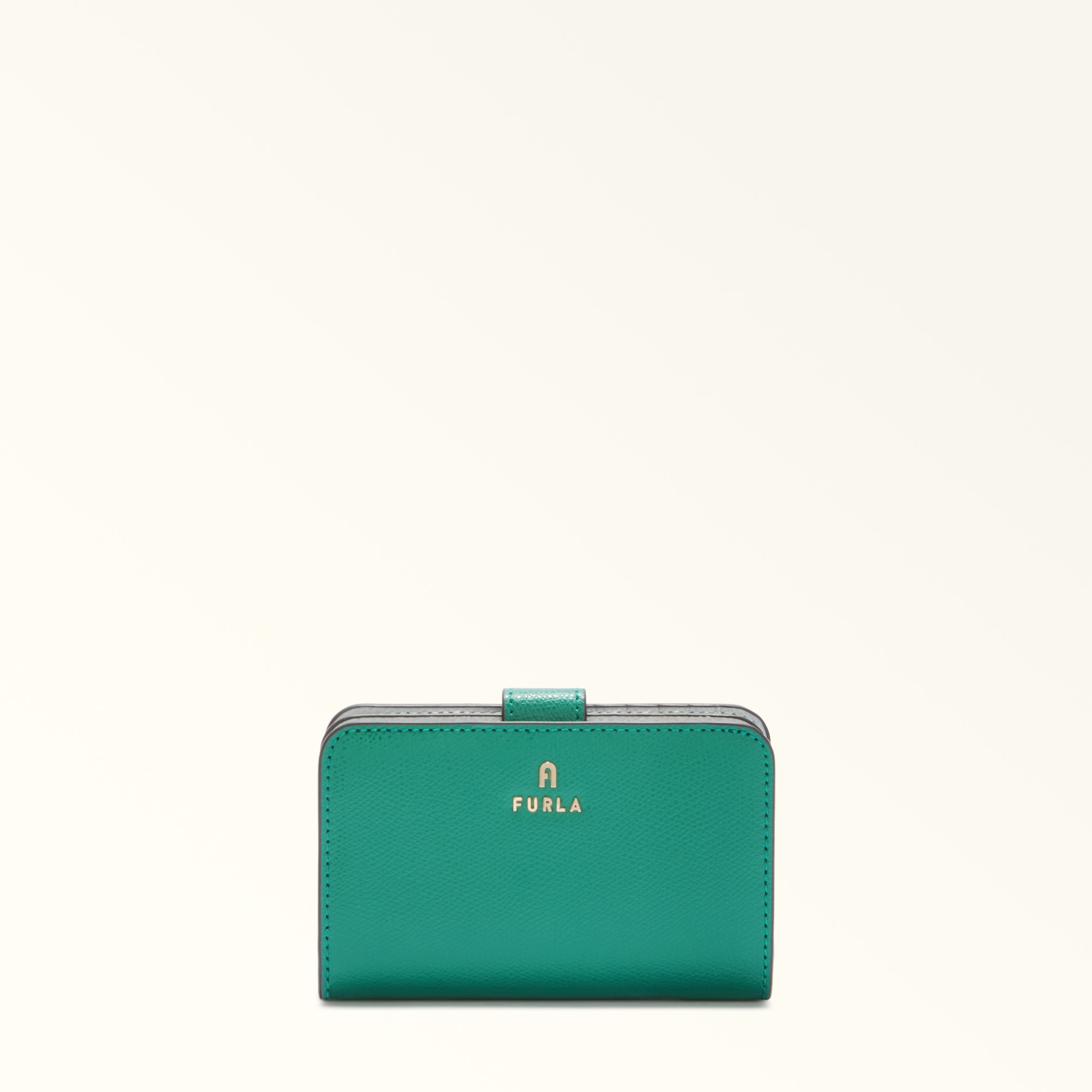 Furla Camelia Portafoglio Compatto M Jade Verde Pelle Stampata Donna In Green