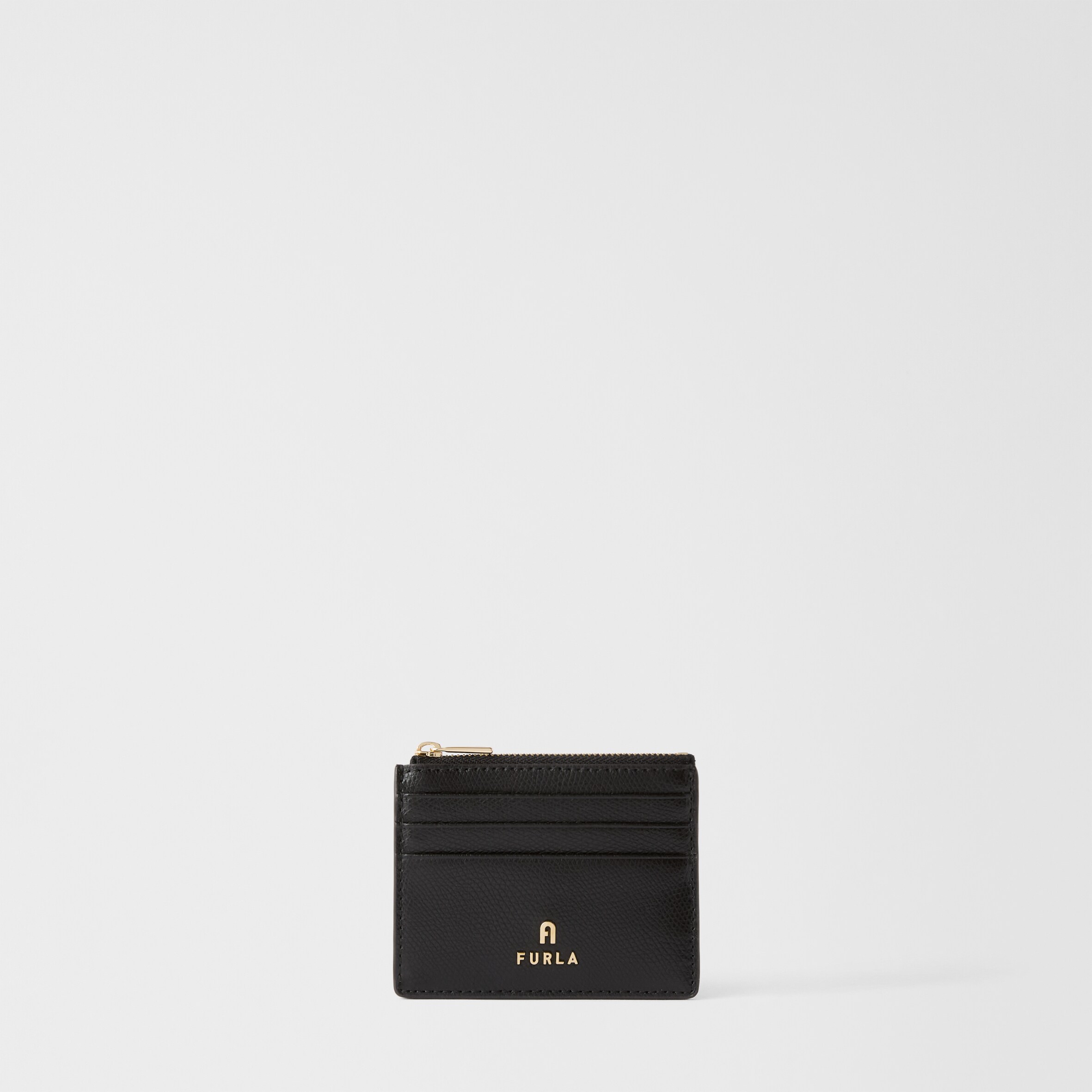 Furla Donna Nero Camelia Porta Carte Di Credito Pelle Stampata - Immagine 1