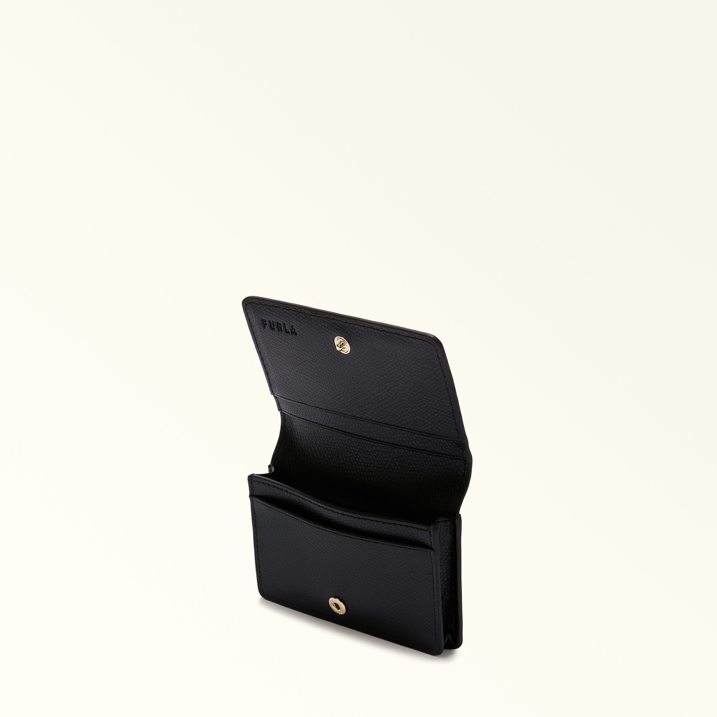 ☆FURLA 名刺入れ カードケース レディース 縦7.5cm 横11cm マチ2cm フルラ ブラック 女性向け 黒 5ポケット PDA3ACO ARE000 札幌市 豊平区 平岸店 カードケース S NERO Furla Camelia | Furla JP