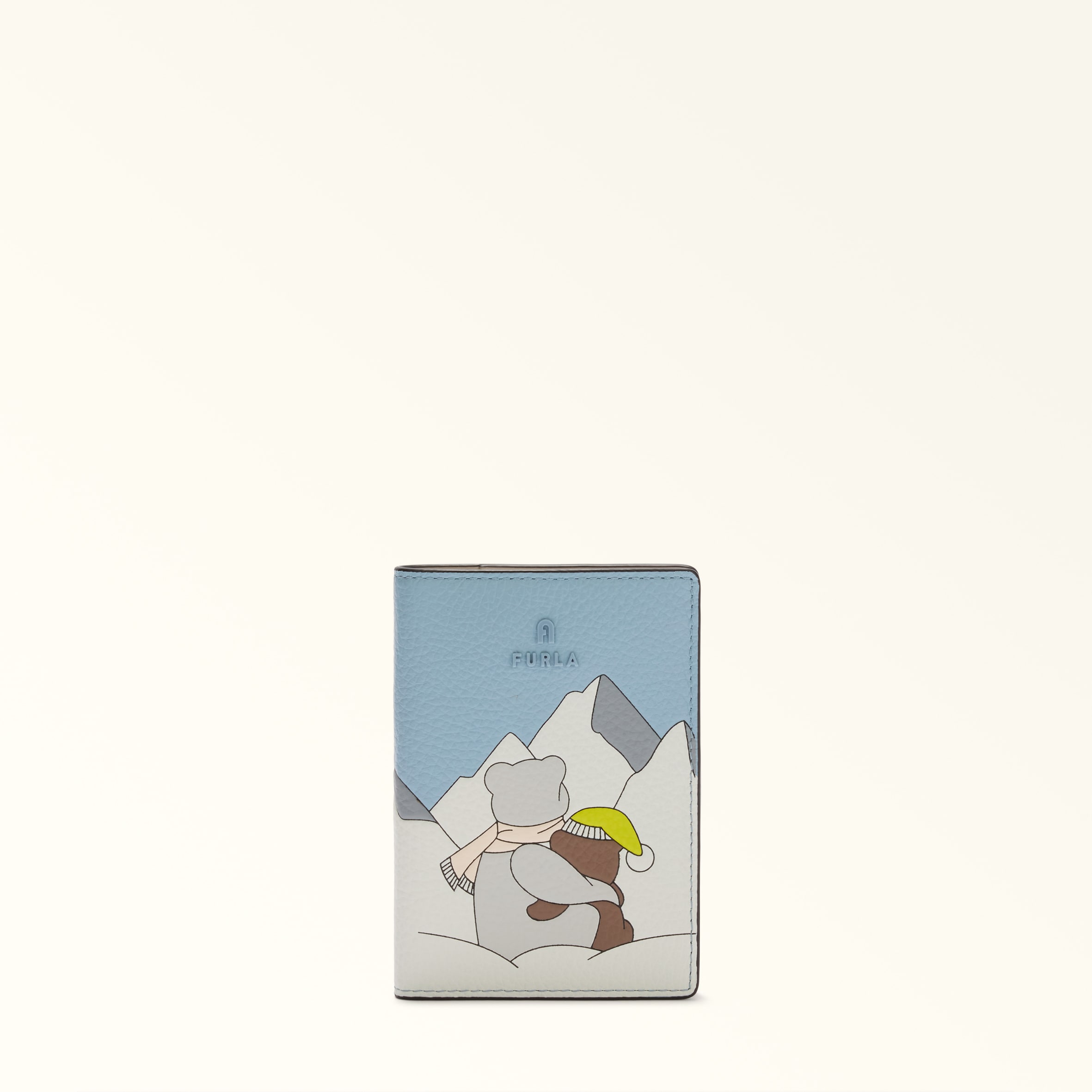 Furla Camelia Passport Holder S Toni Carta Da Zucchero Eracle Grained Calf Leather With Orsi Neve Pr